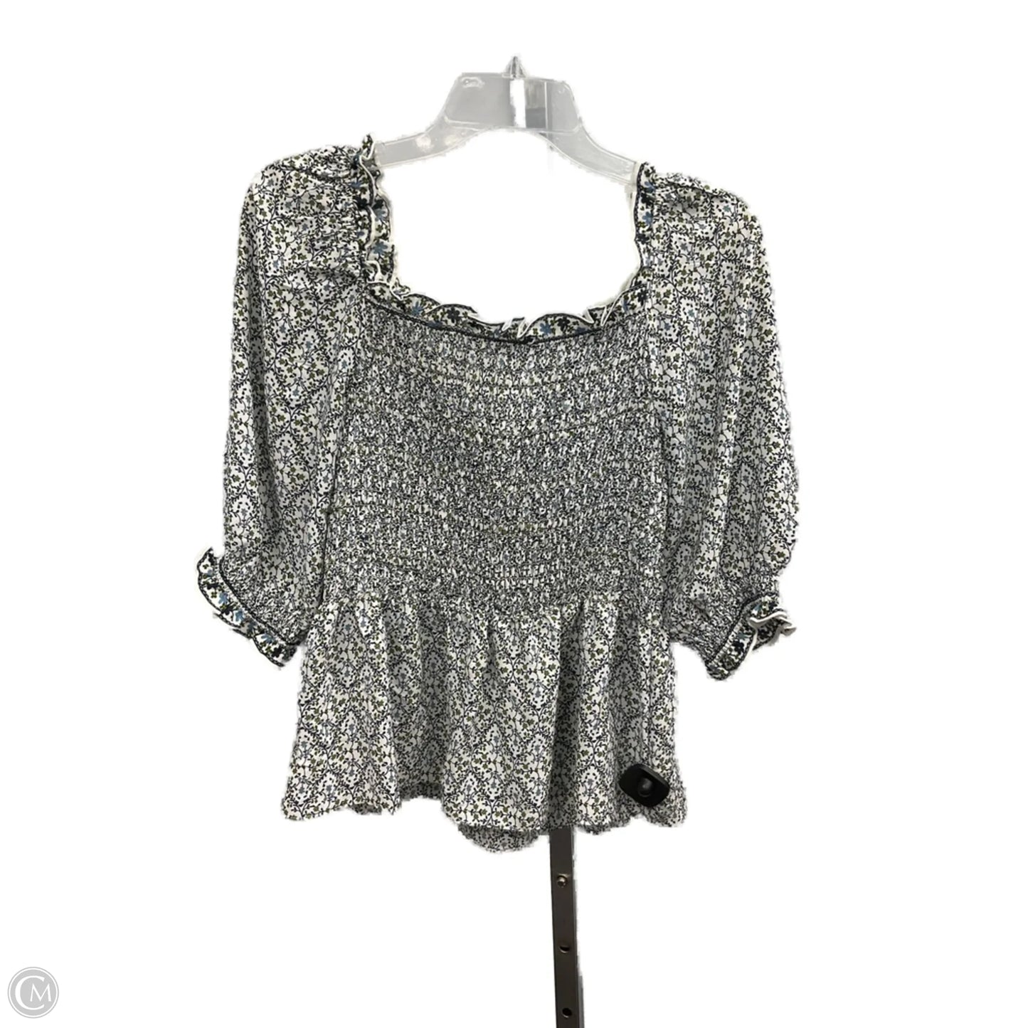 Top Short Sleeve By Max Studio In Floral Print, Size: M