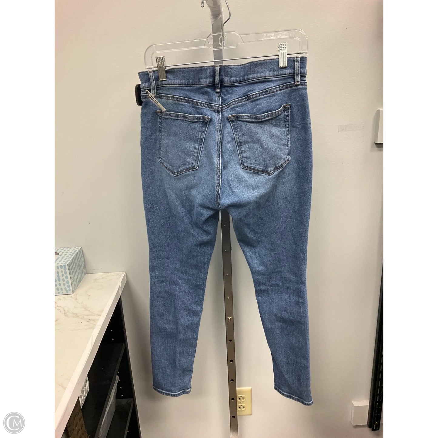 Jeans Straight By Loft In Blue Denim, Size: 8