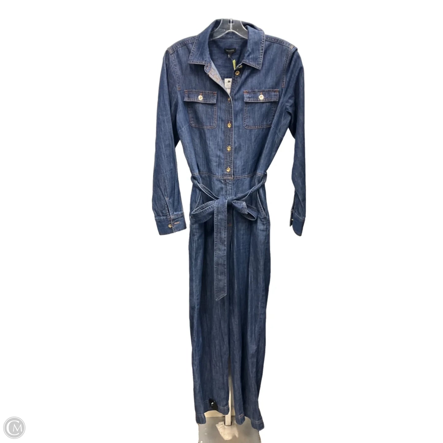 Jumpsuit By Talbots In Blue Denim, Size: Xs