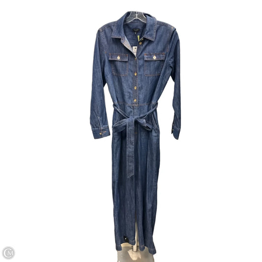 Jumpsuit By Talbots In Blue Denim, Size: Xs