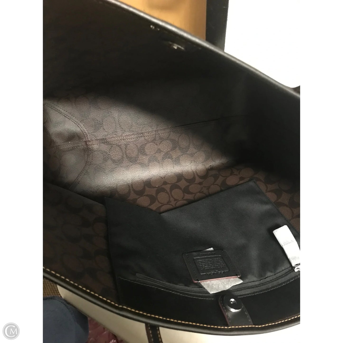 Handbag Designer By Coach, Size: Large