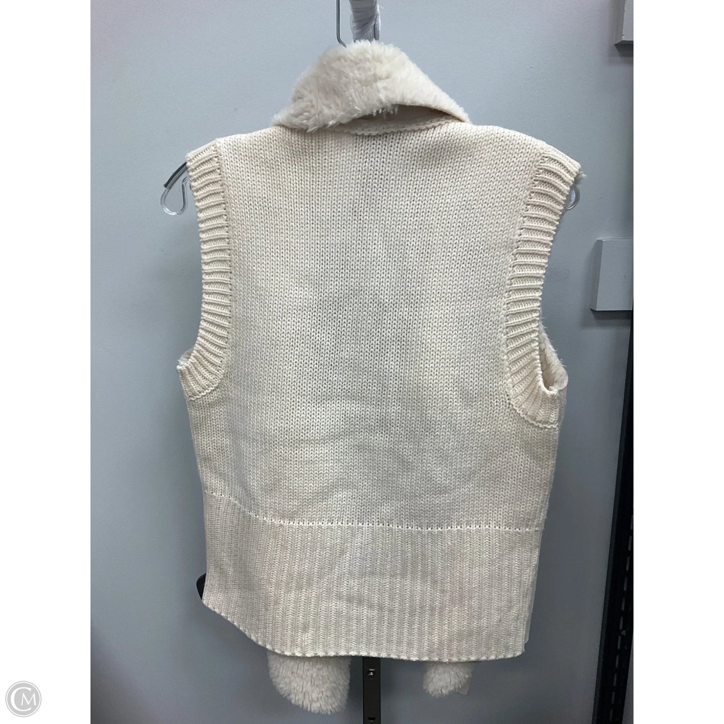 Vest Sweater By Loft In Cream, Size: Xs