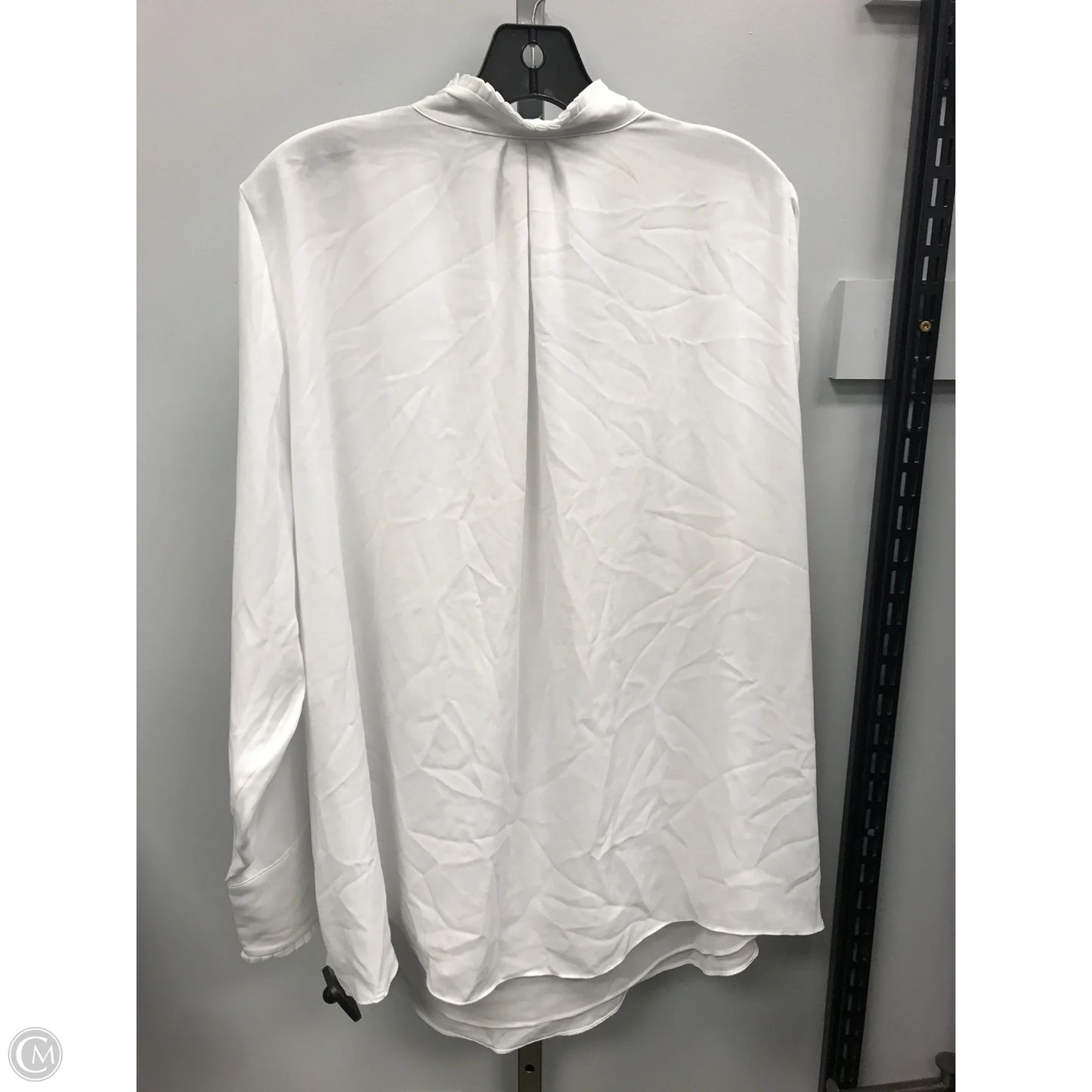 Top Long Sleeve By White House Black Market In White, Size: 16