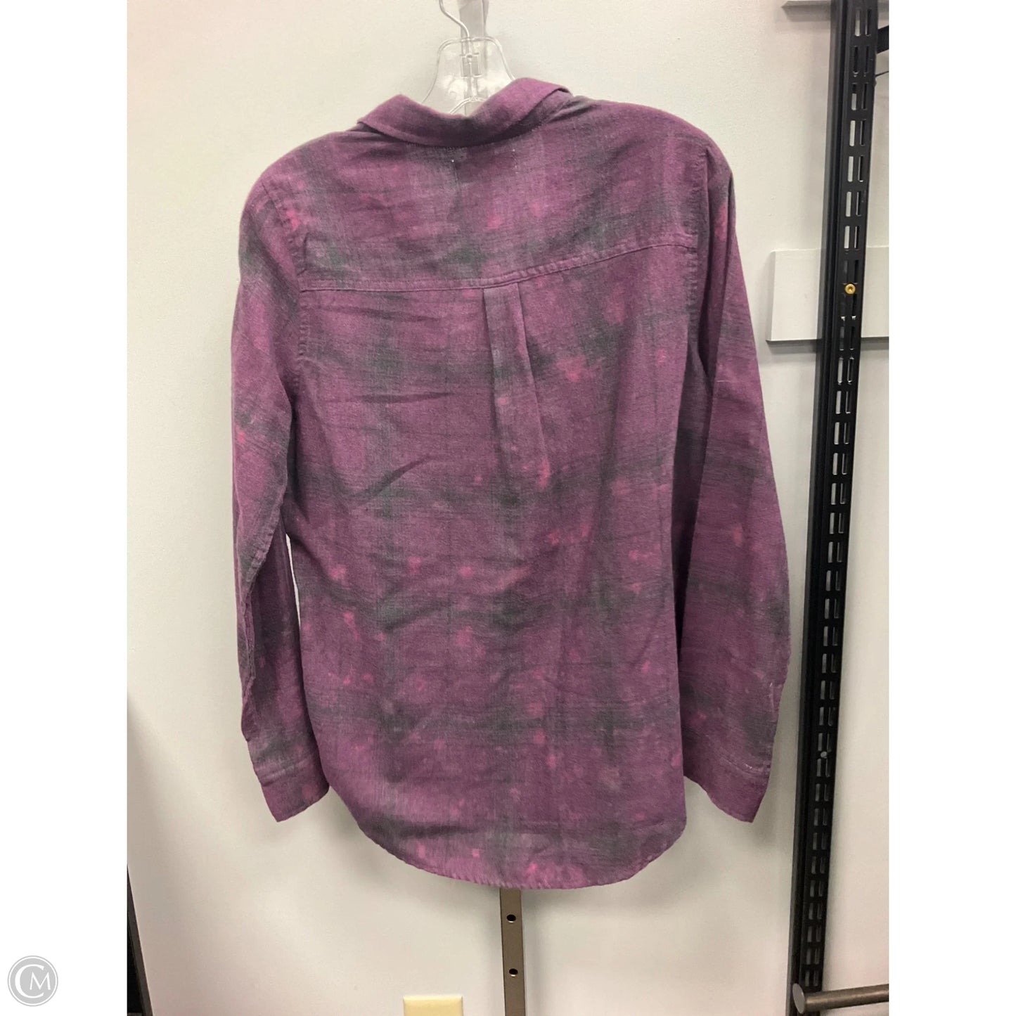 Top Long Sleeve Basic By Hollister In Purple, Size: M