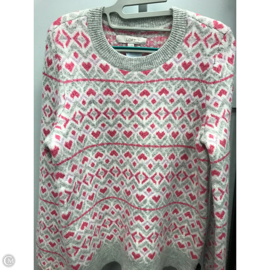 Sweater By Loft In Grey, Size: M