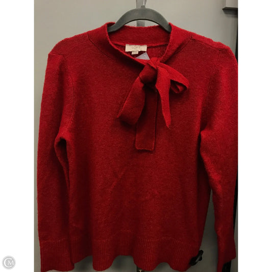 Sweater By Loft In Red, Size: Mp