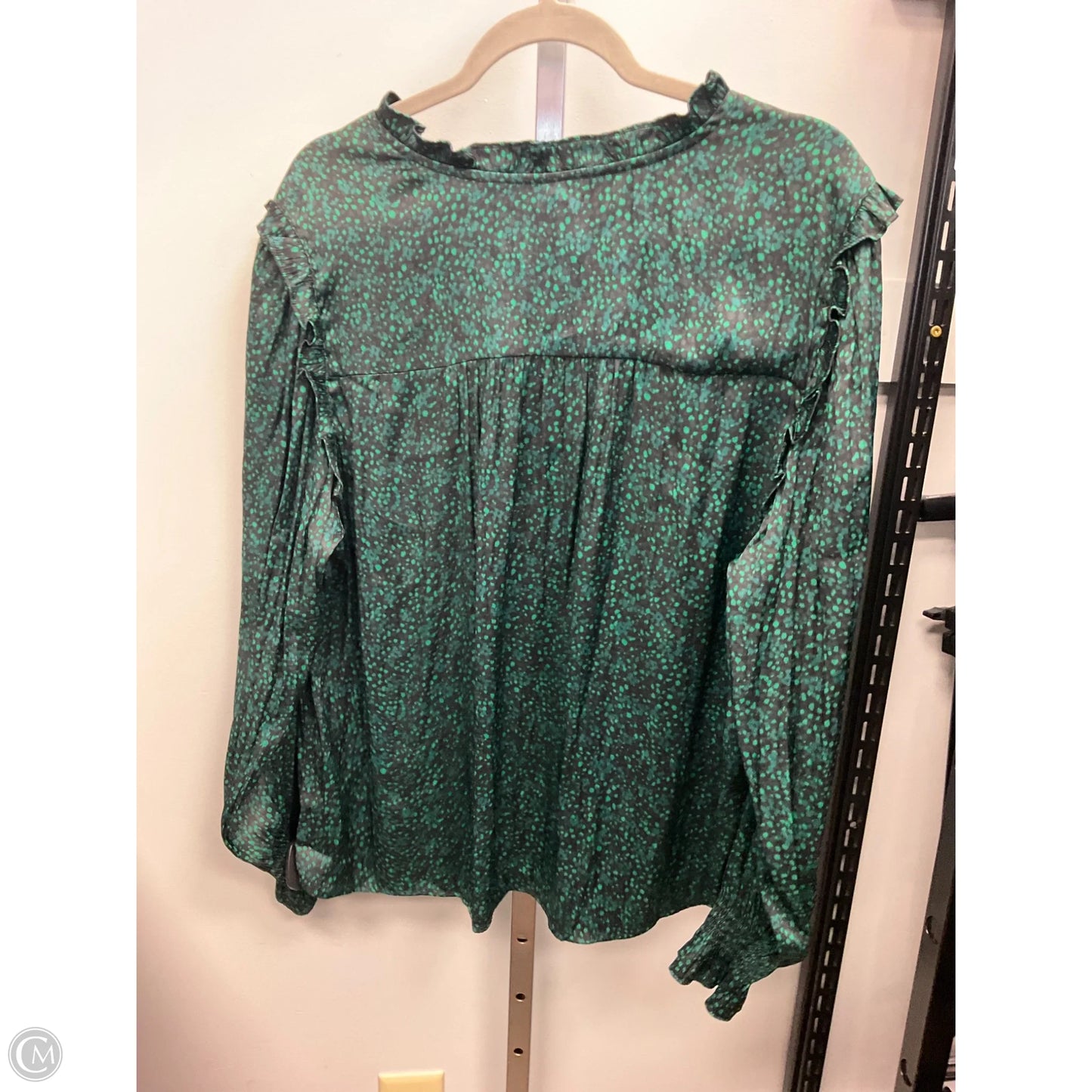 Top Long Sleeve By Gap In Green, Size: Xl