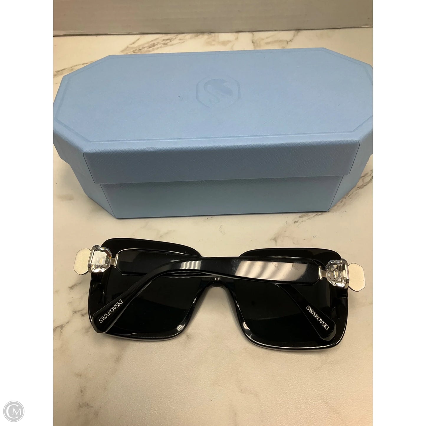 Sunglasses Designer By Swarovski, Size: Large