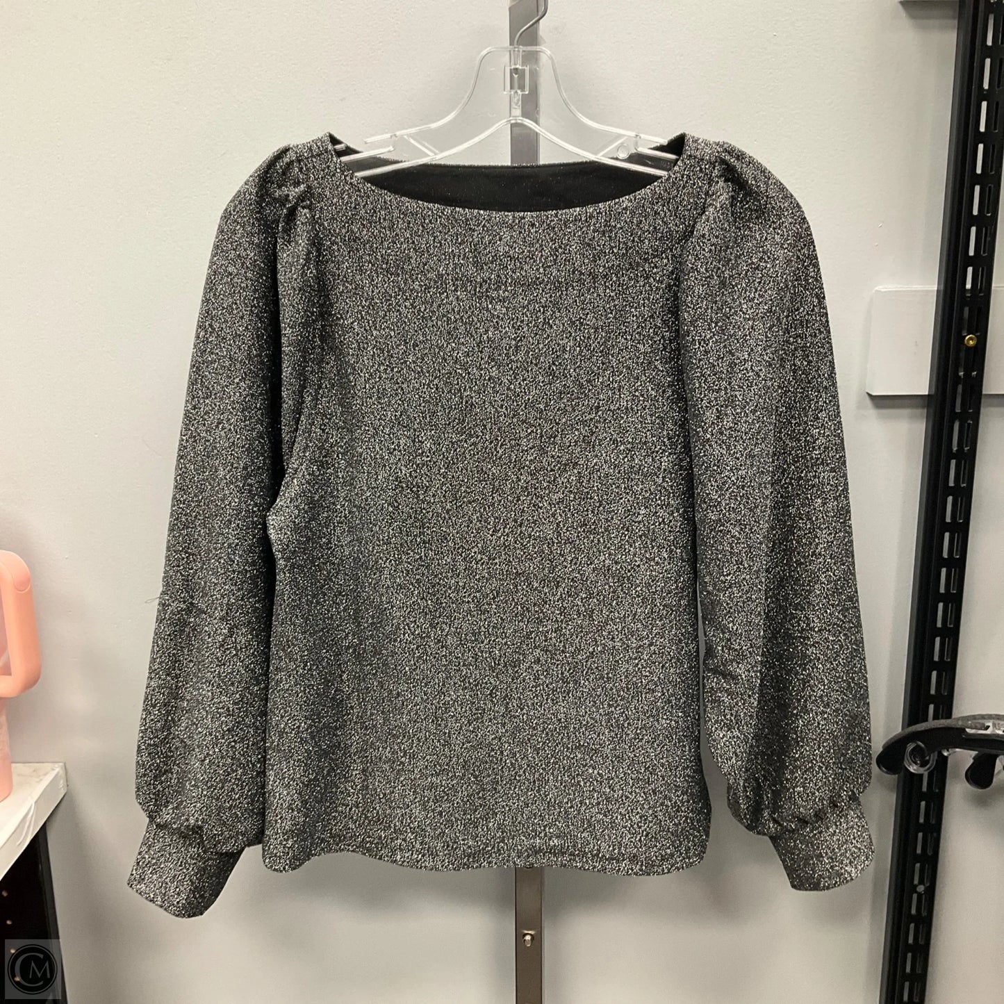 Top Long Sleeve By Loft In Silver, Size: Xs
