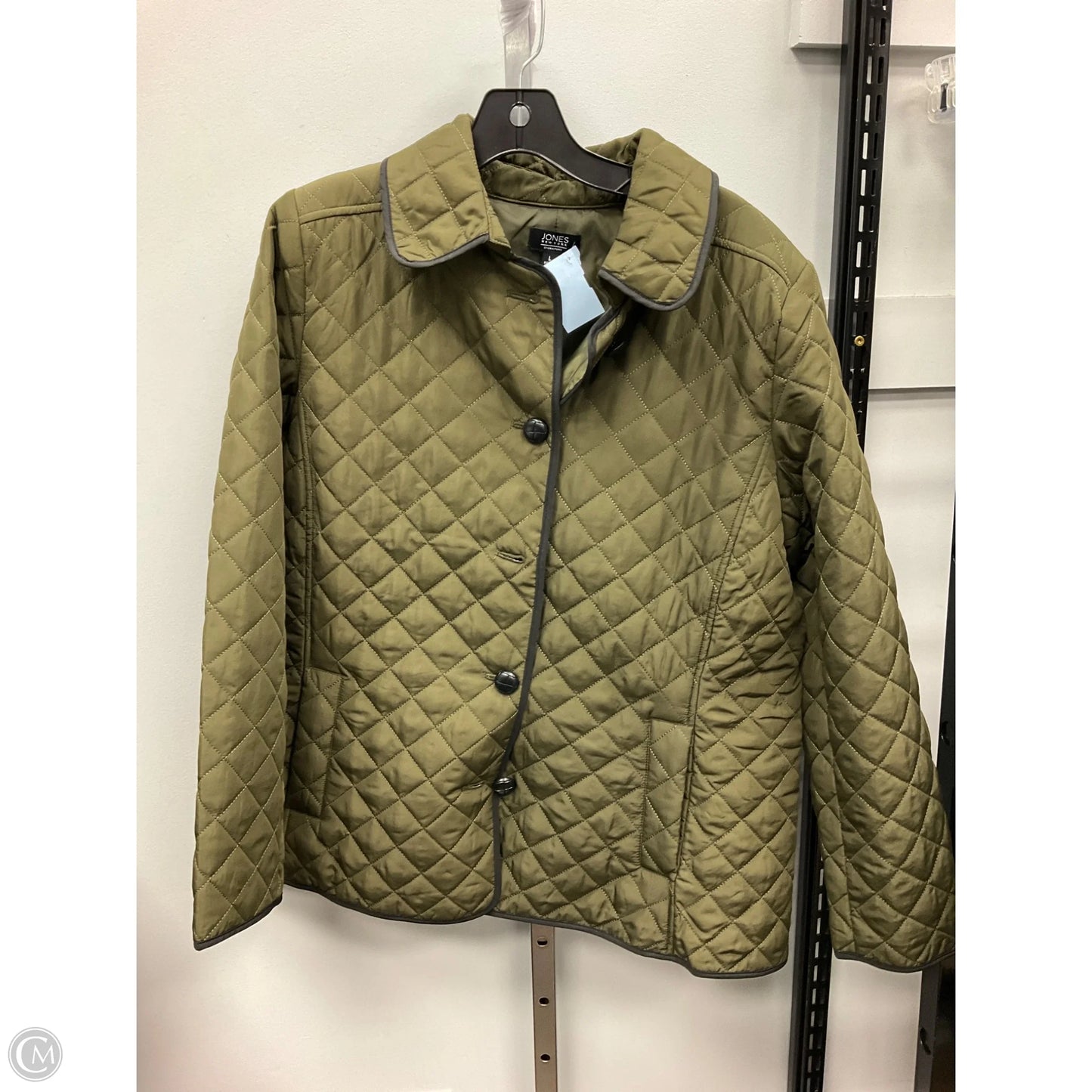 Jacket Puffer & Quilted By Jones New York In Green, Size: L