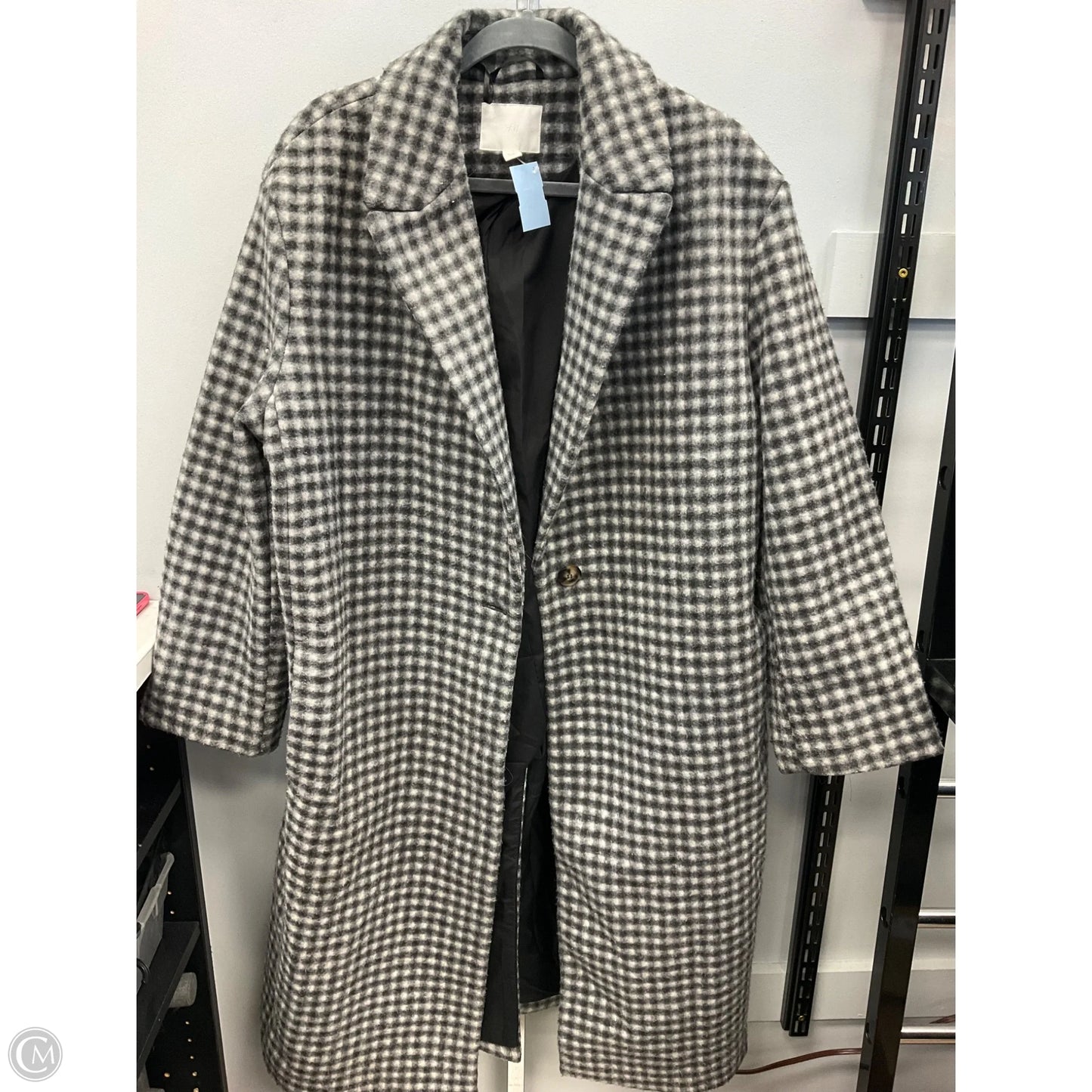 Coat Other By H&m In Black & Cream, Size: Xl