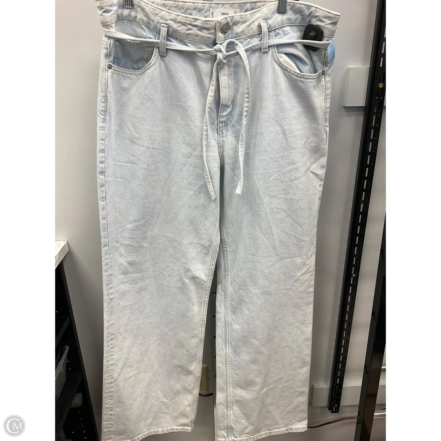 Jeans Flared By Mng In Blue Denim, Size: 14