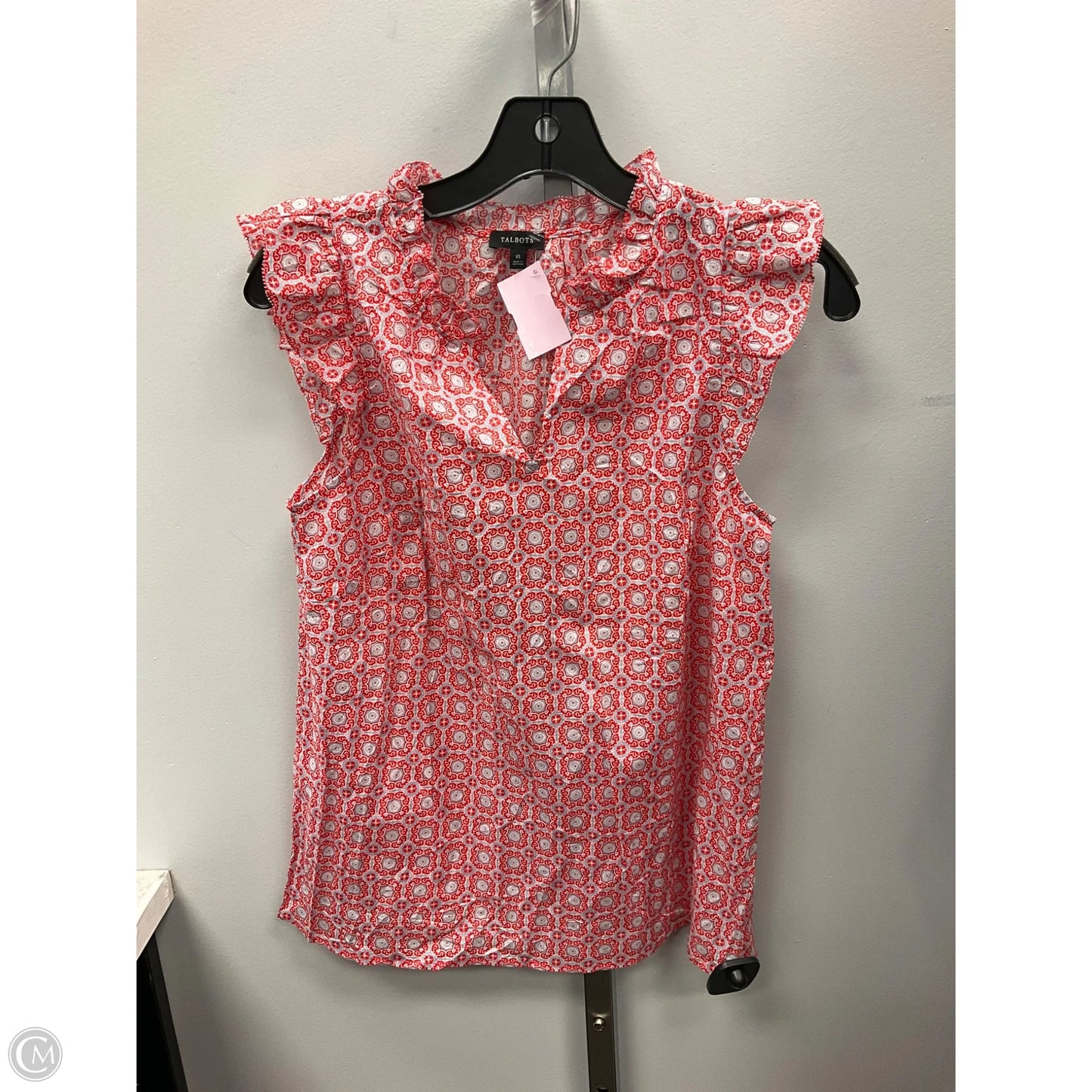 Top Sleeveless By Talbots In Red, Size: Xs