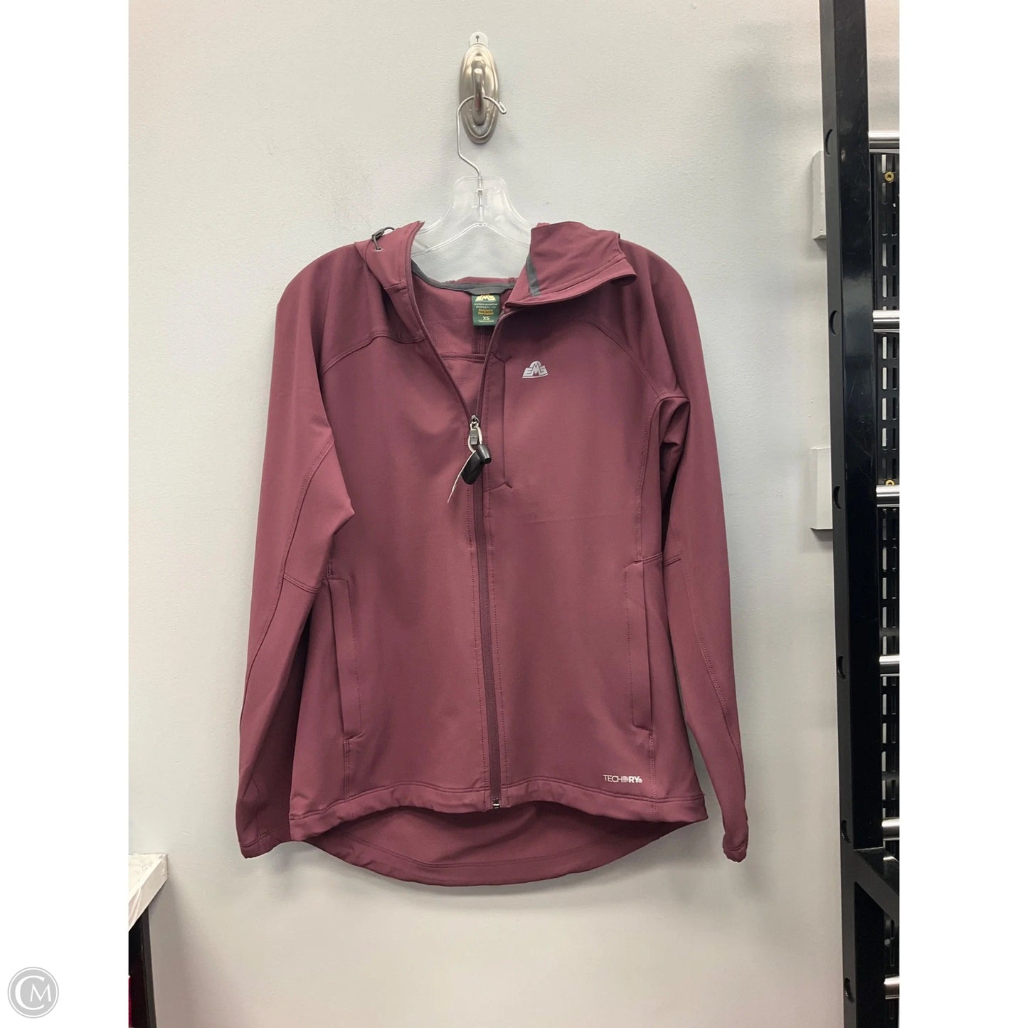Athletic Jacket By Cme In Maroon, Size: Xs