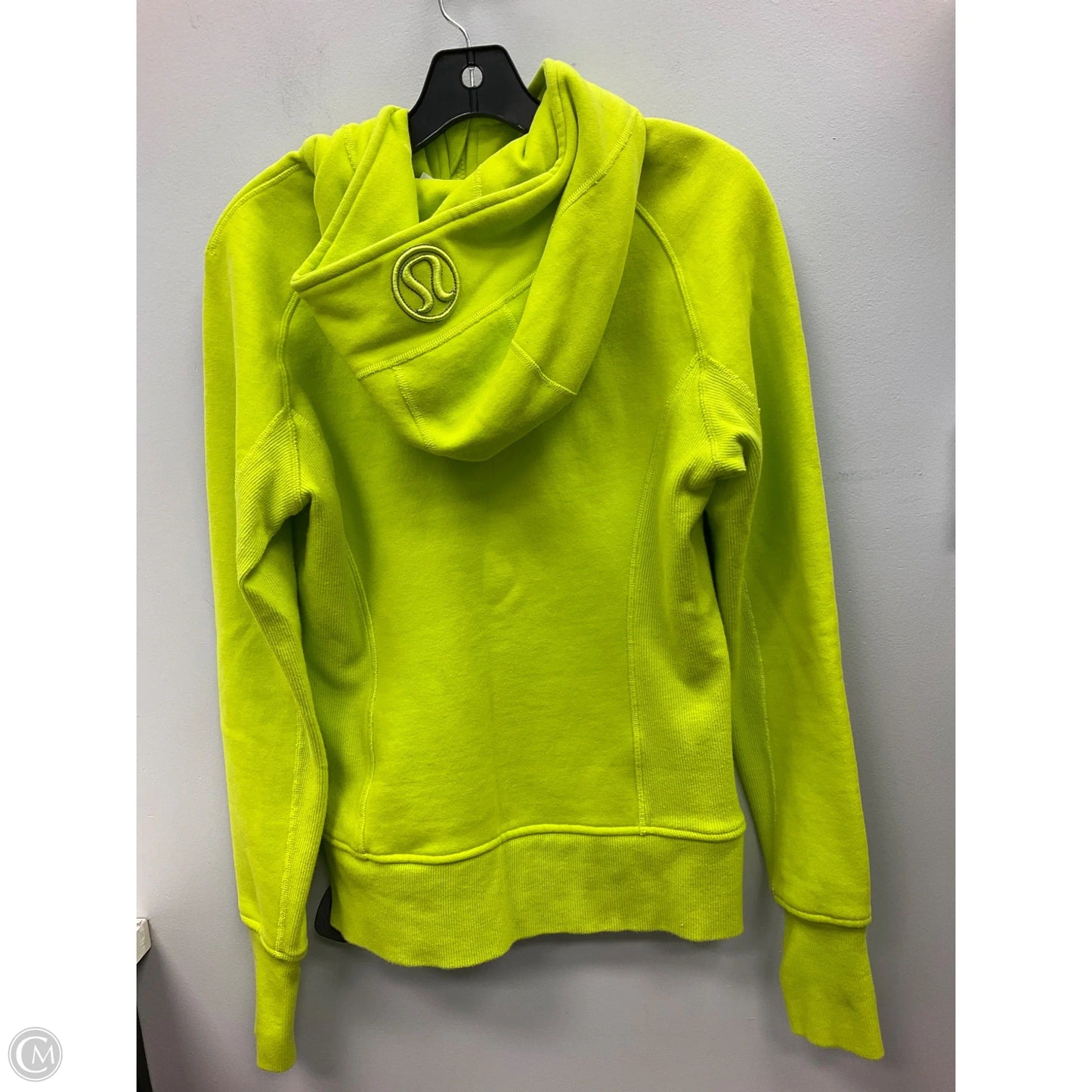 Athletic Sweatshirt Hoodie By Lululemon In Yellow, Size: 6