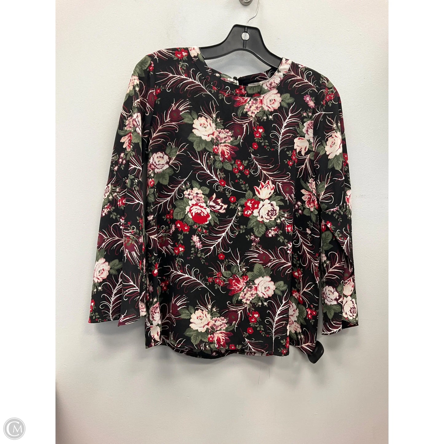 Top Long Sleeve By Loft In Floral Print, Size: Xsp