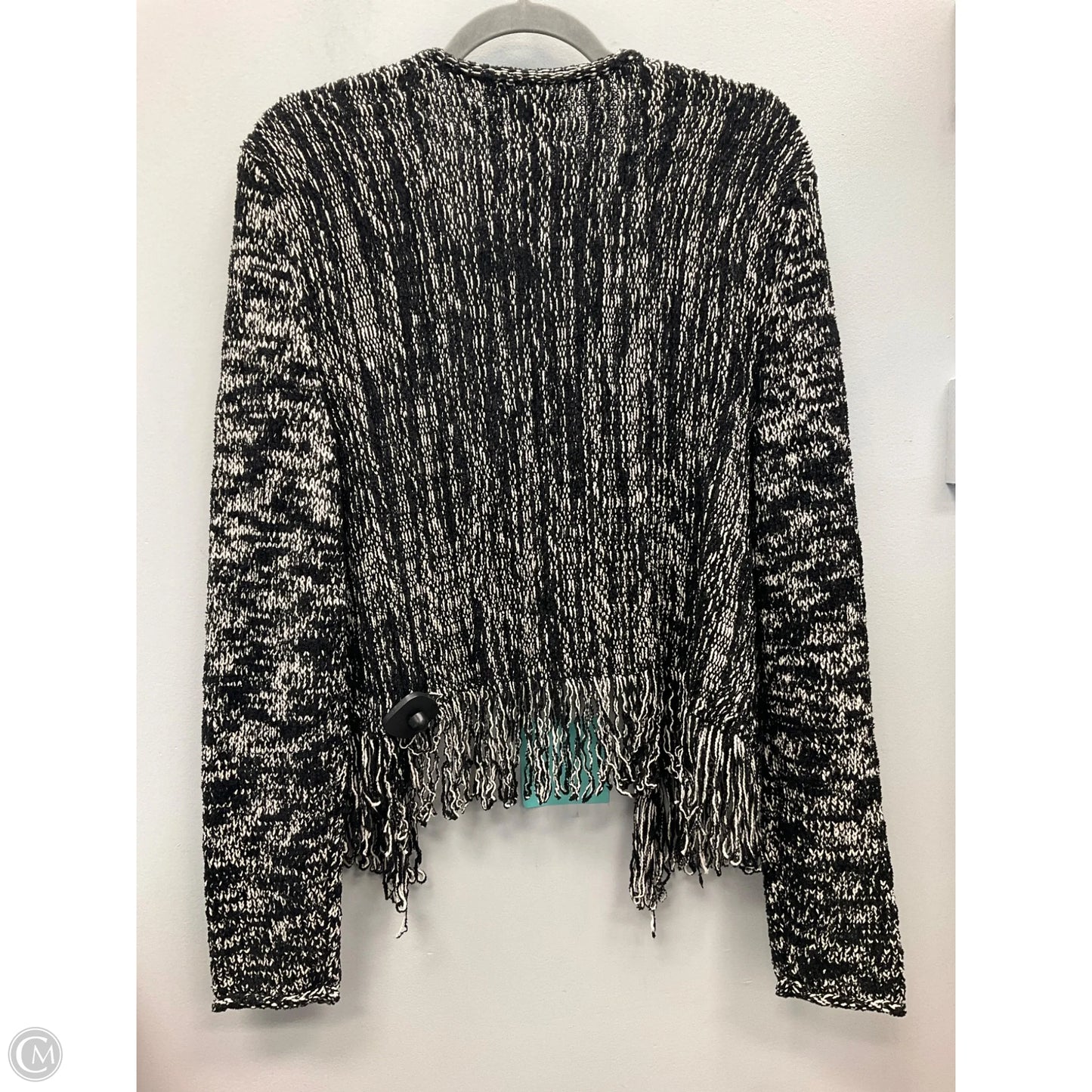 Cardigan By Nic + Zoe In Black & Cream, Size: M