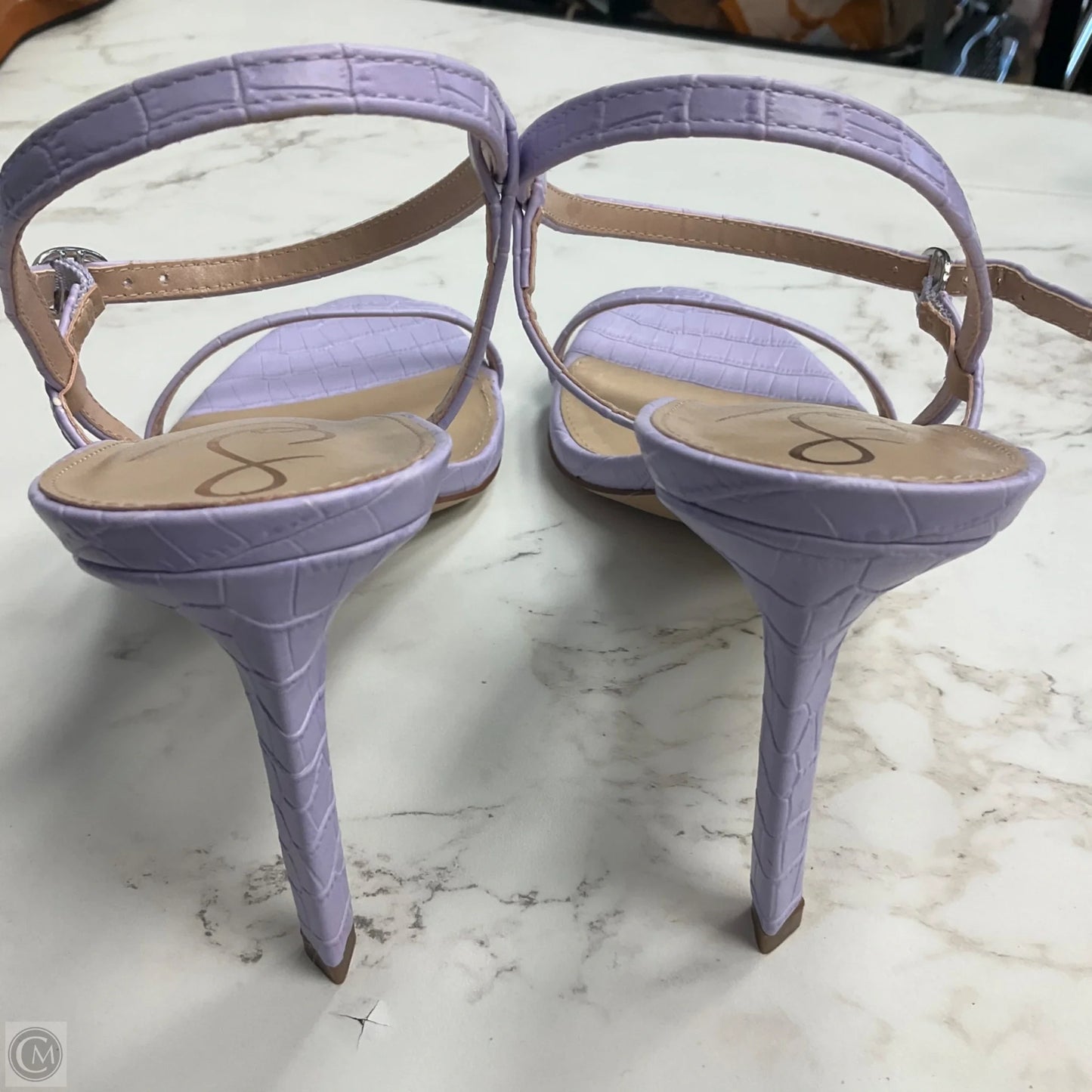 Sandals Heels Stiletto By Sam Edelman In Purple, Size: 10