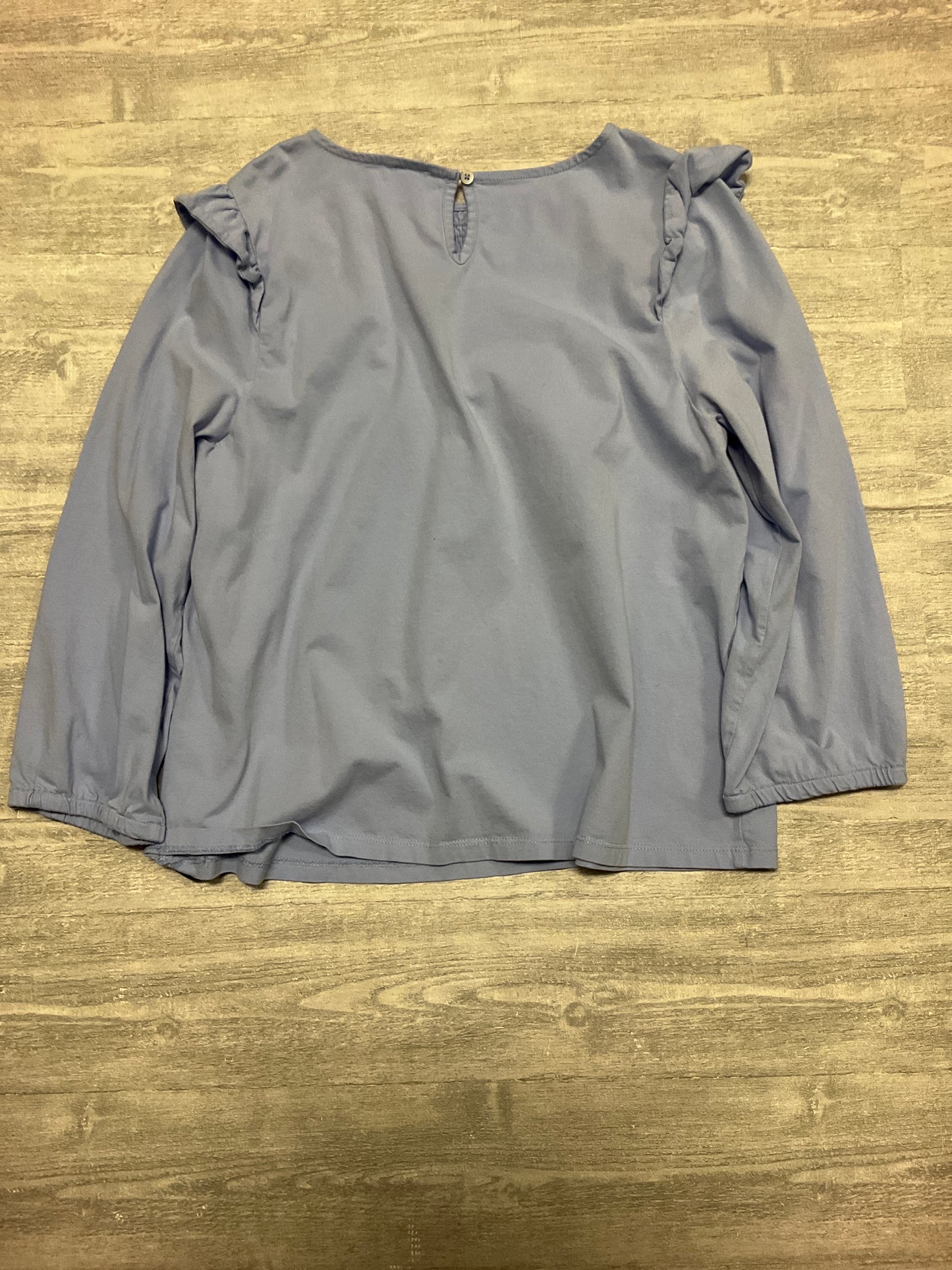 Top Long Sleeve By J. Crew In Blue, Size: L