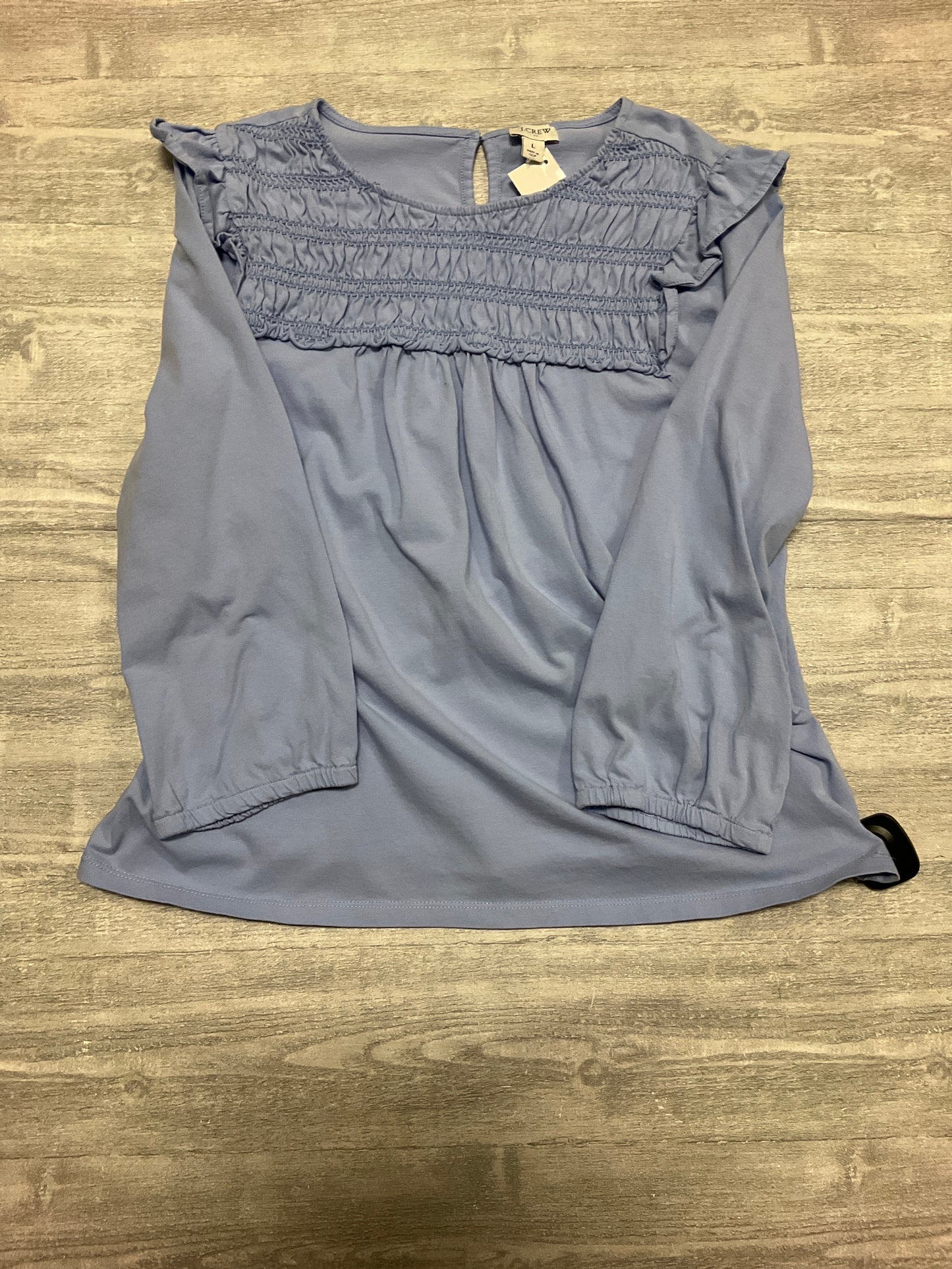 Top Long Sleeve By J. Crew In Blue, Size: L
