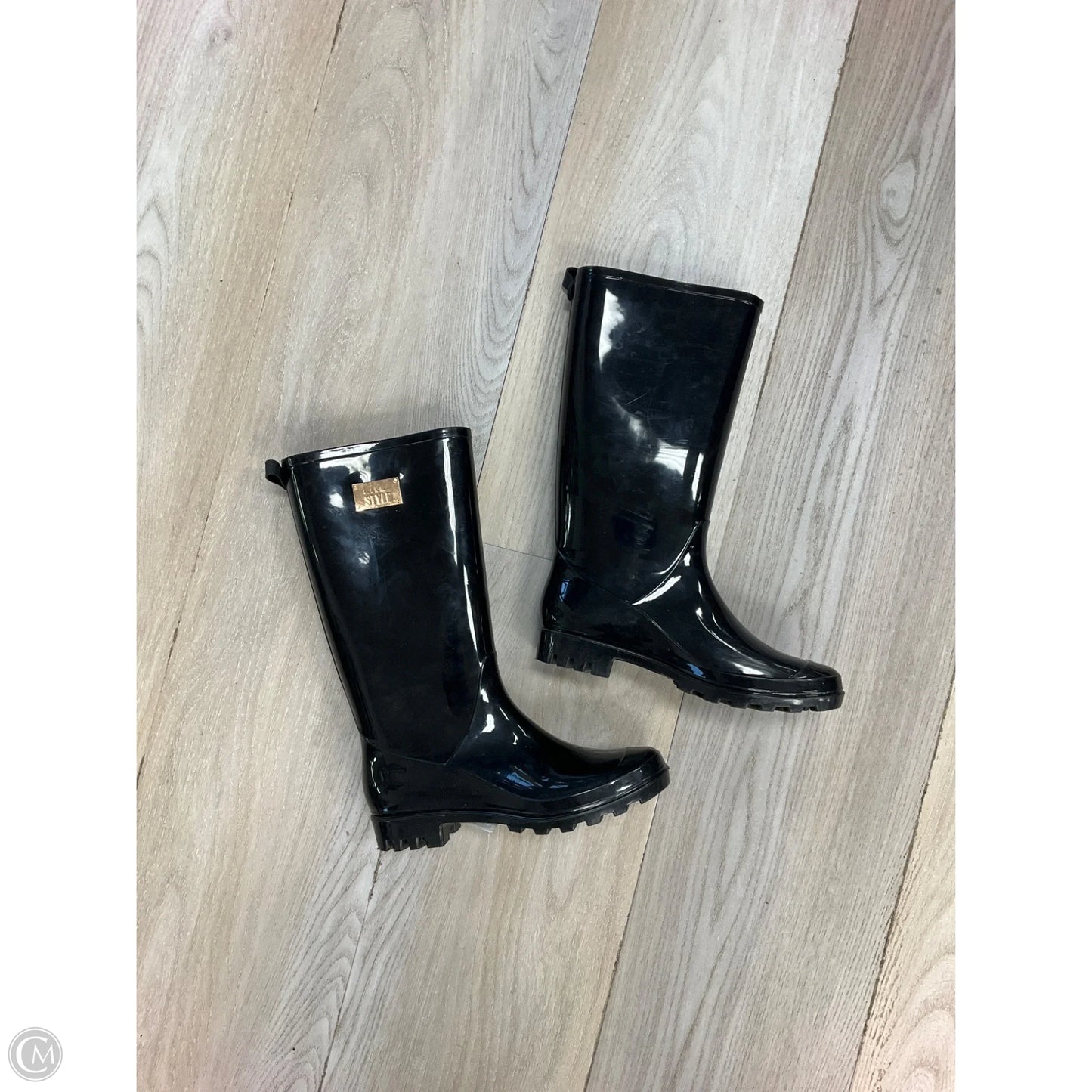 Boots Rain By Nicole By Nicole Miller In Black, Size: 8