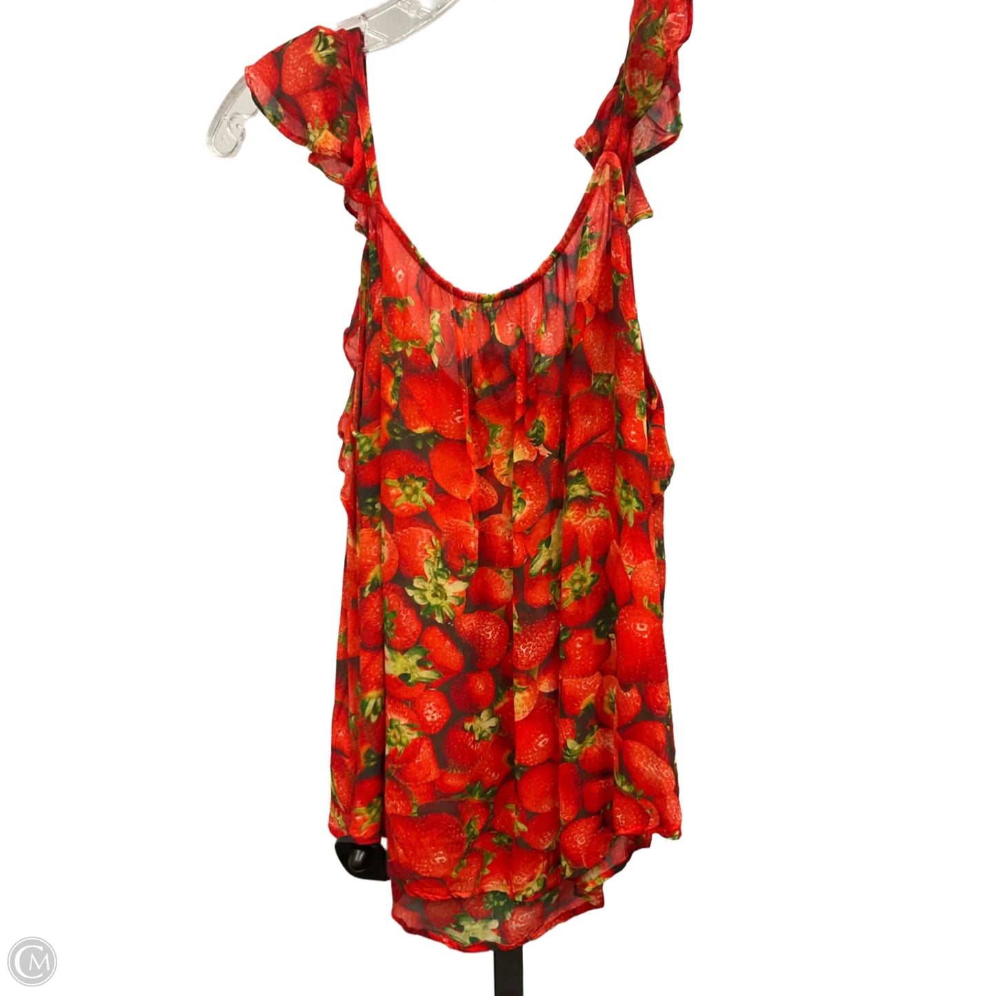 Top Sleeveless By Anthropologie In Red, Size: L