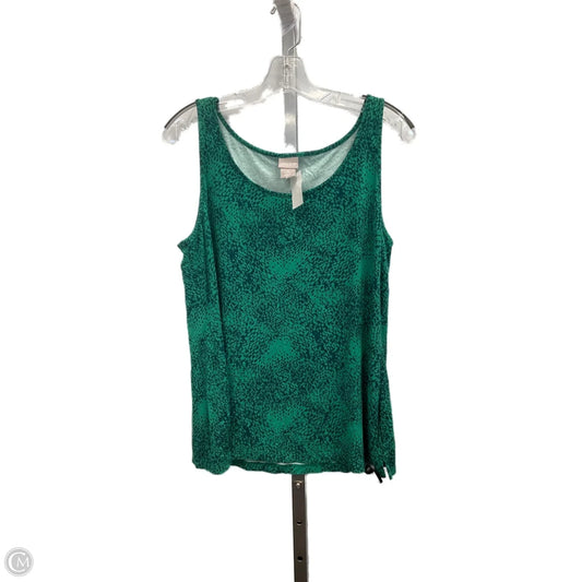 Tank Top By Chicos In Green, Size: L