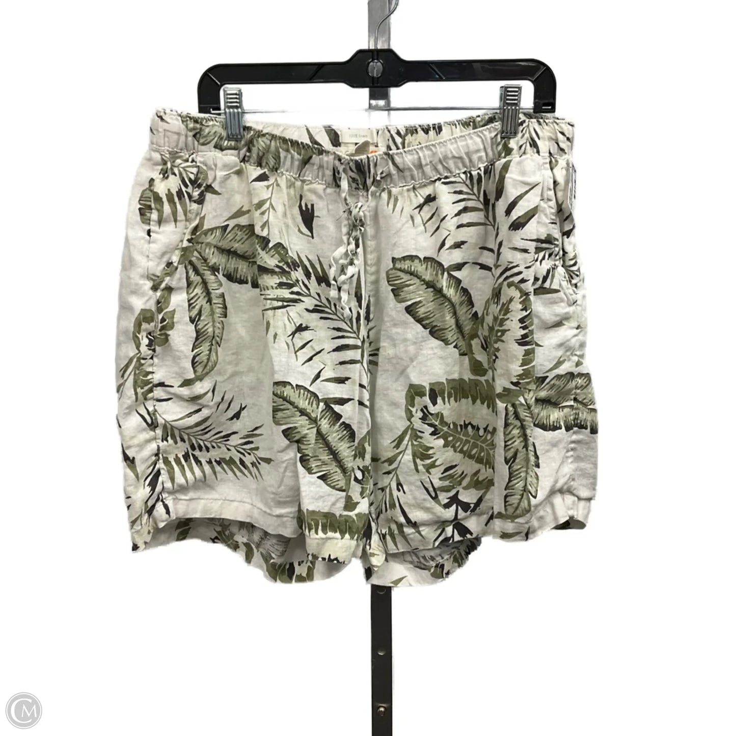 Shorts By C And C In Tropical Print, Size: 1x