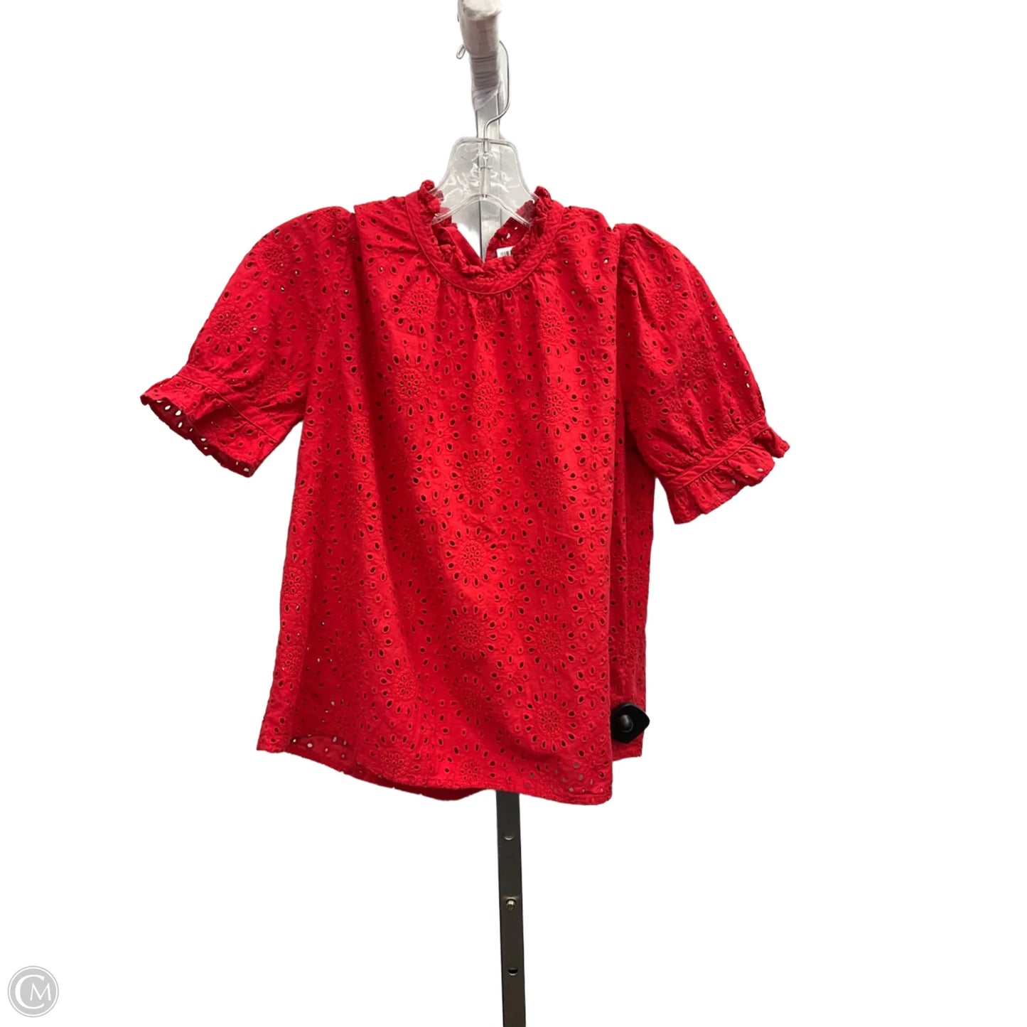 Top Short Sleeve By Madewell In Red, Size: S