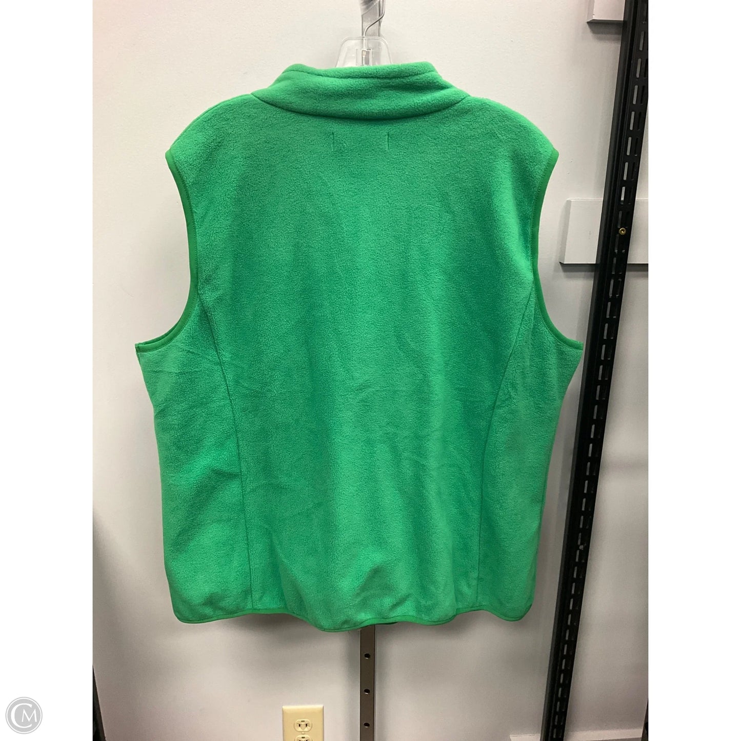 Vest Fleece By Clothes Mentor In Green, Size: Xxl