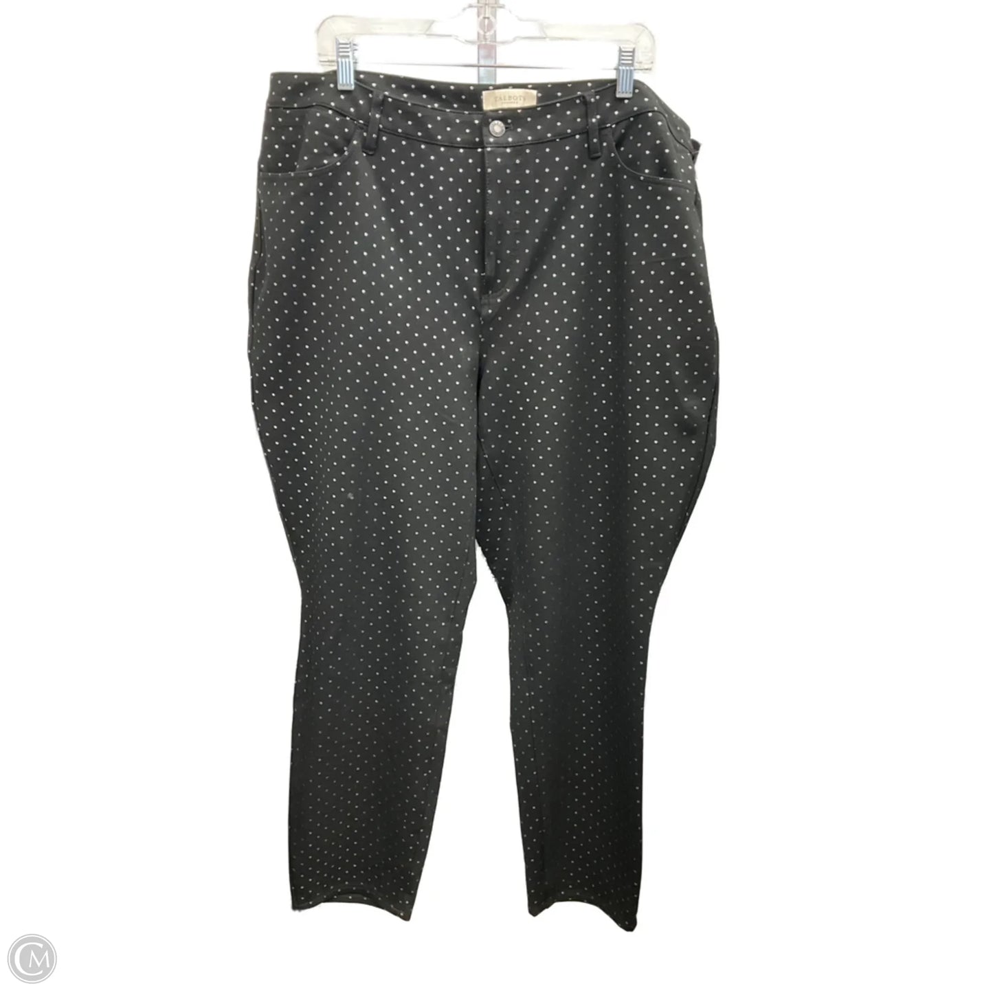 Pants Dress By Talbots In Black & Silver, Size: 20