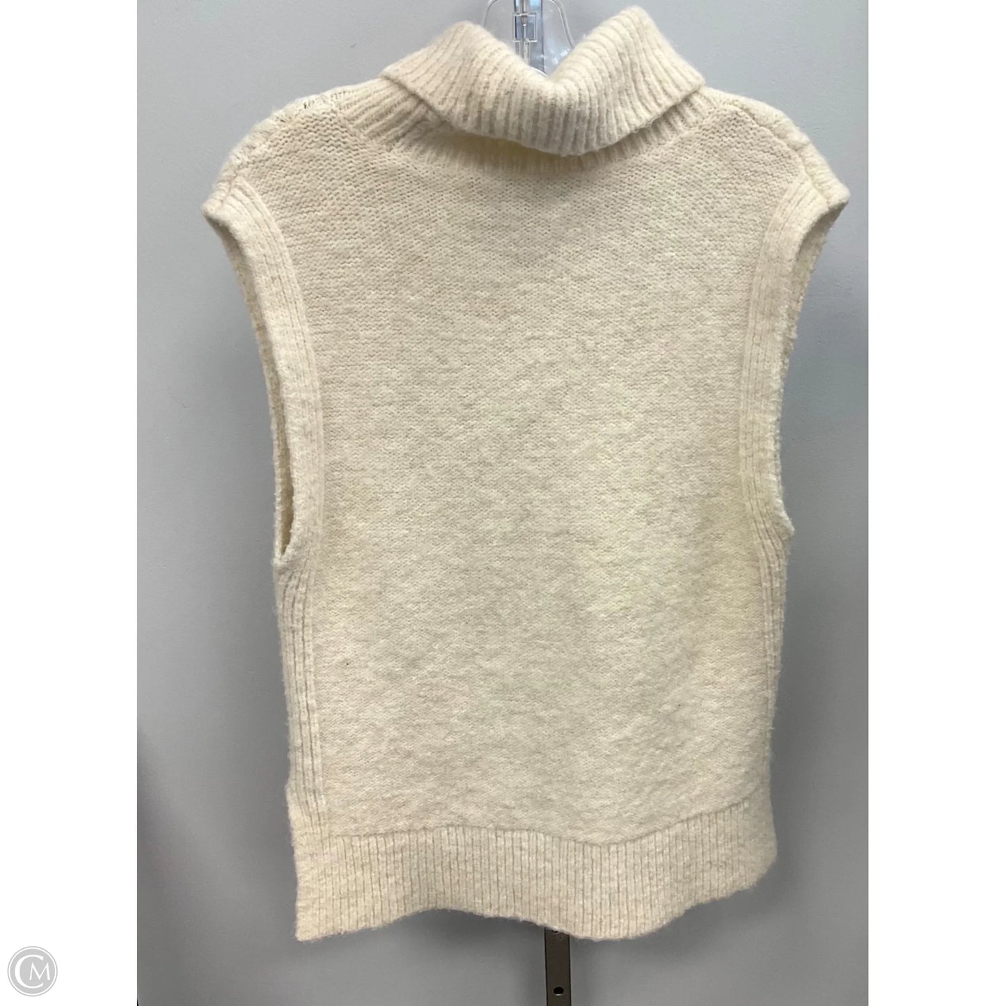 Vest Sweater By Loft In Cream, Size: Xs