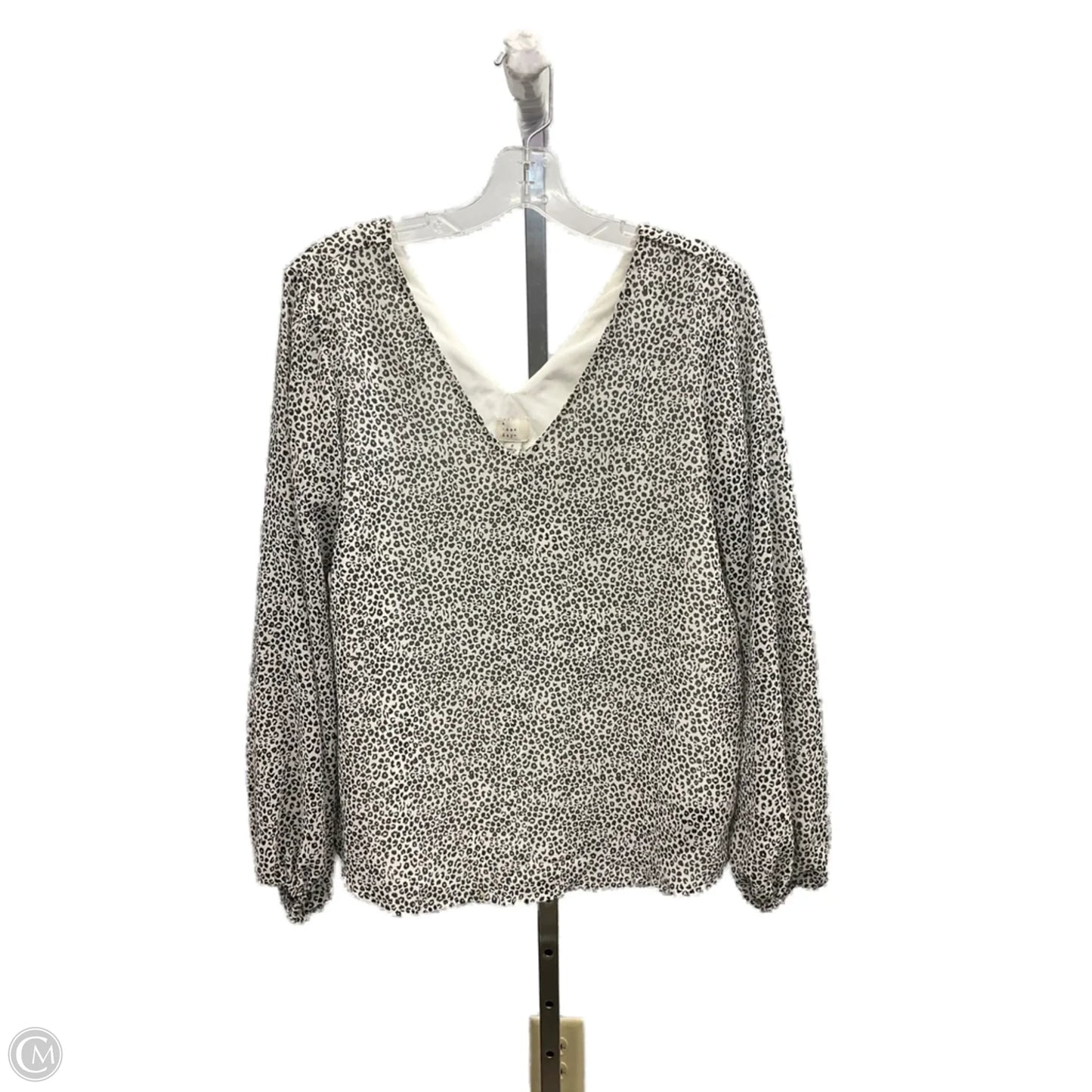 Top Long Sleeve By A New Day In Animal Print, Size: S