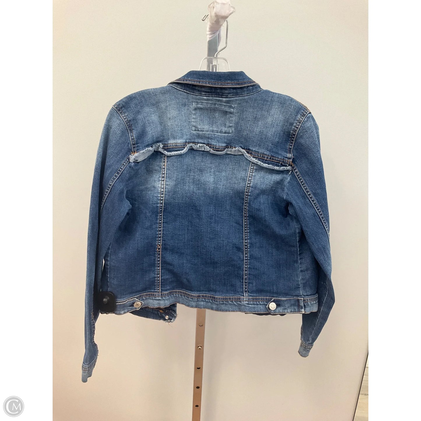 Jacket Denim By Ashley Vintage Charm In Blue Denim, Size: M