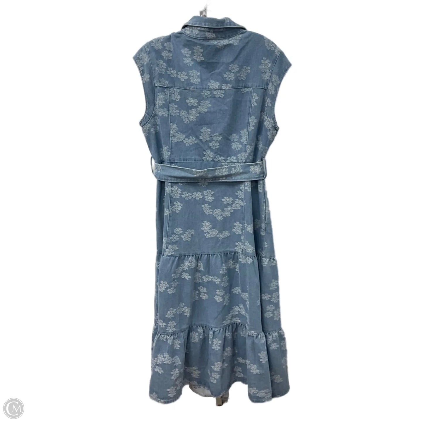 Dress Casual Midi By Solitaire In Blue Denim, Size: Xl