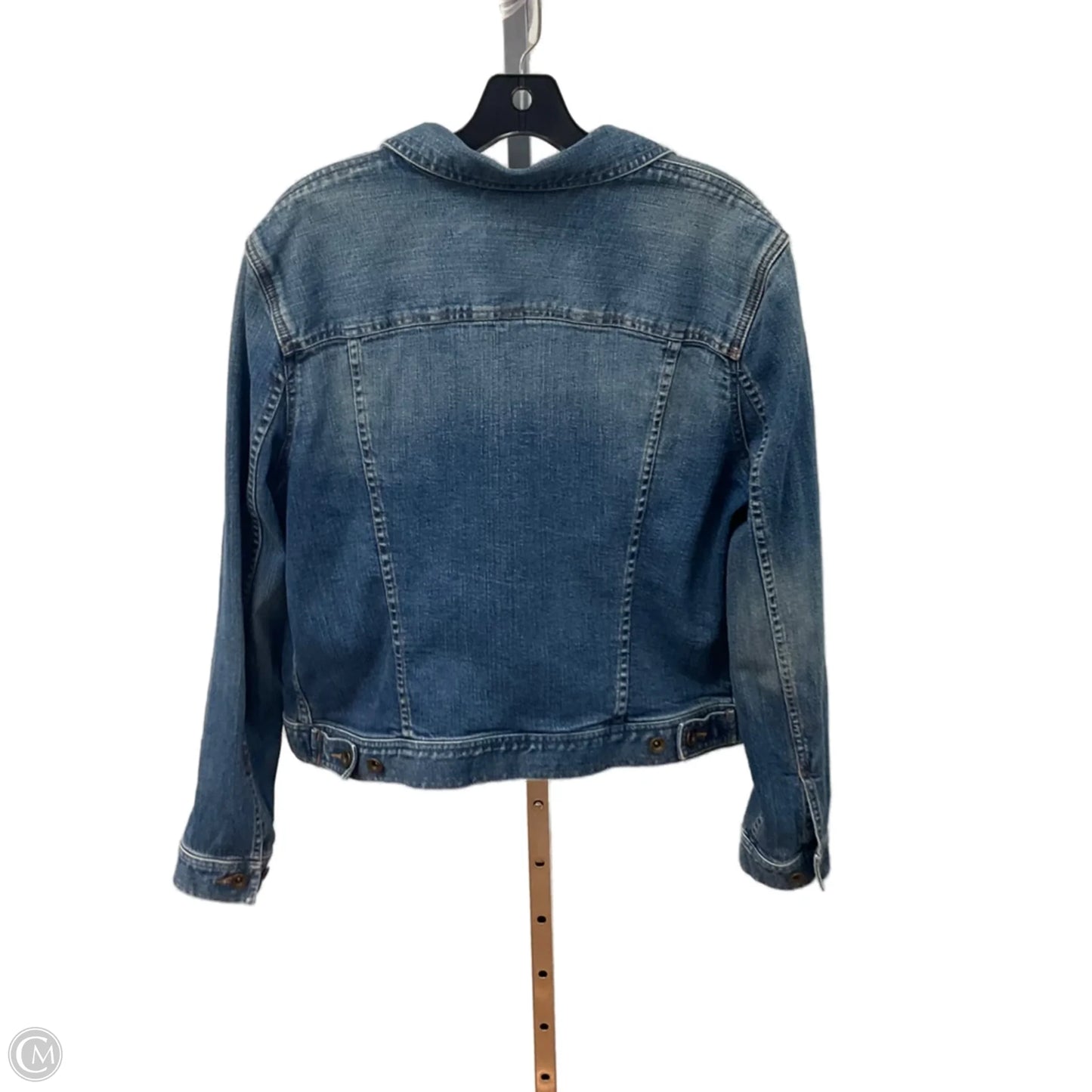 Jacket Denim By Lauren Jeans Co In Blue Denim, Size: L