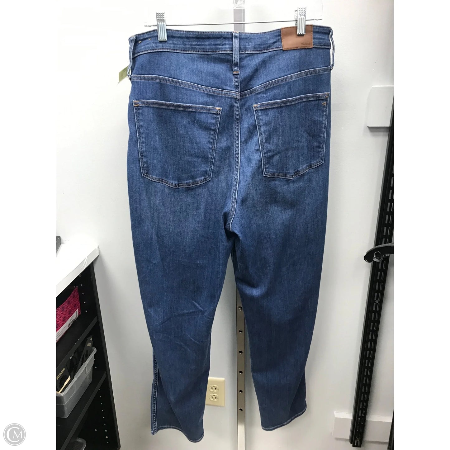 Jeans Straight By Madewell In Blue Denim, Size: 12l