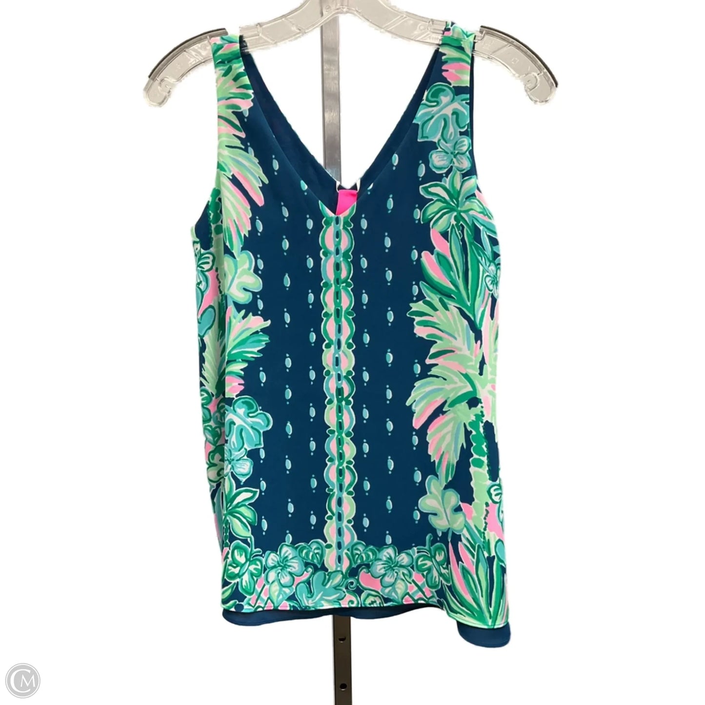 Top Sleeveless Designer By Lilly Pulitzer In Green, Size: Xxs