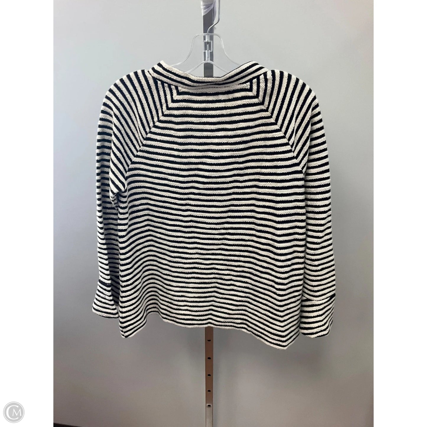 Top Long Sleeve By Loft In Striped Pattern, Size: S