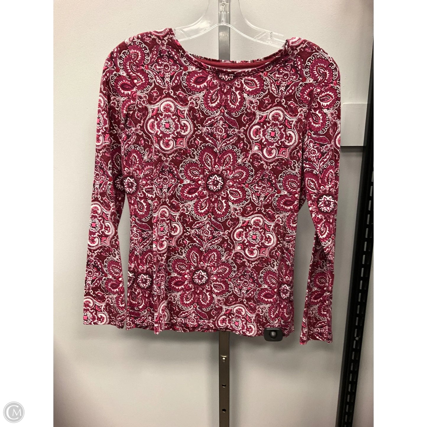 Top Long Sleeve By Talbots In Maroon, Size: Sp