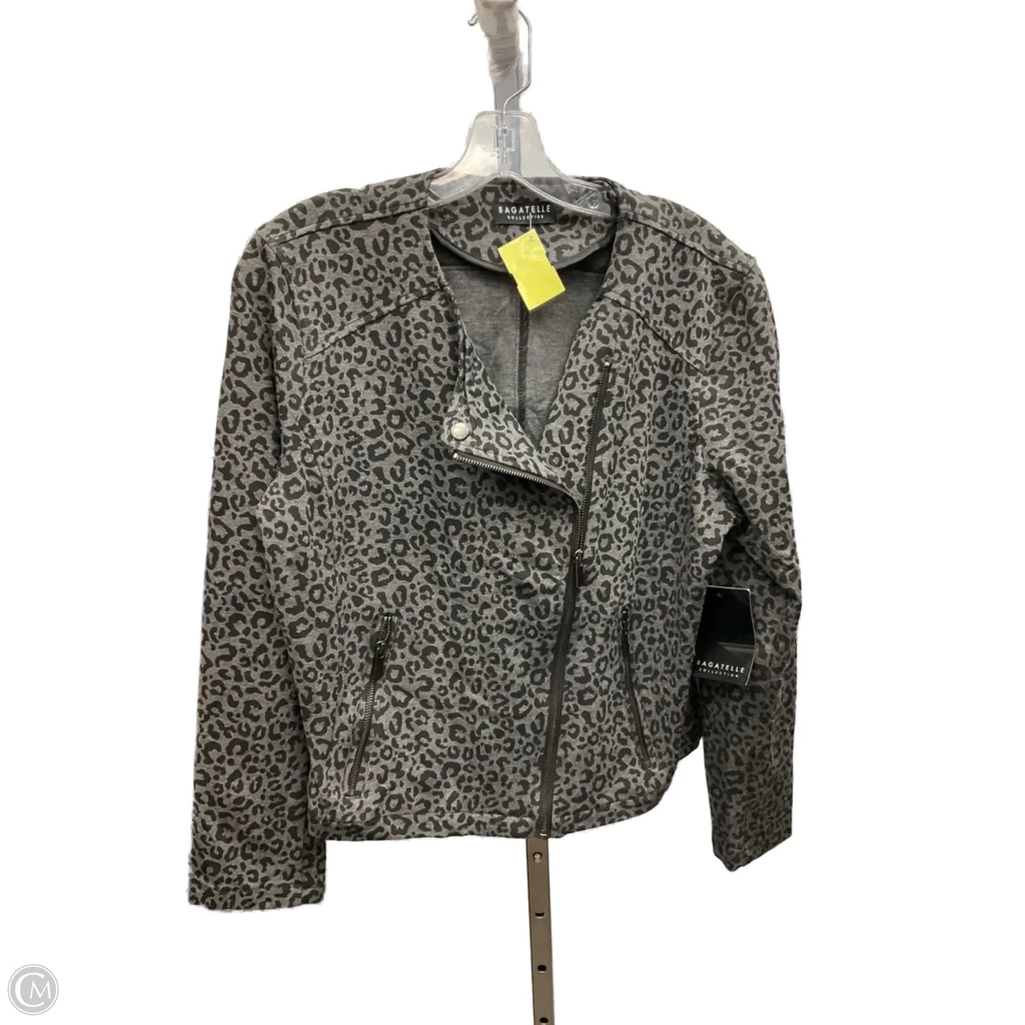 Jacket Moto By Cmc In Animal Print, Size: L