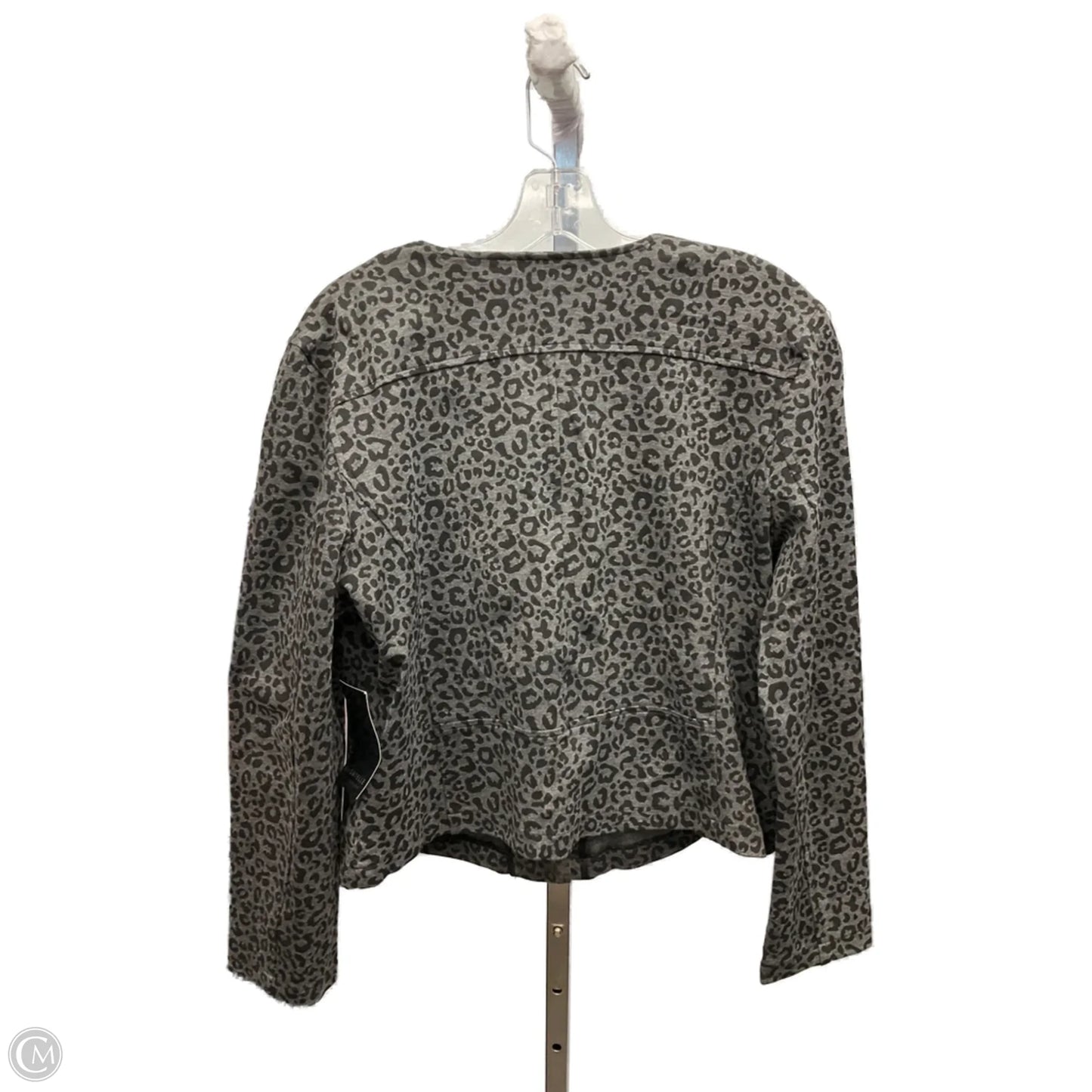 Jacket Moto By Cmc In Animal Print, Size: L