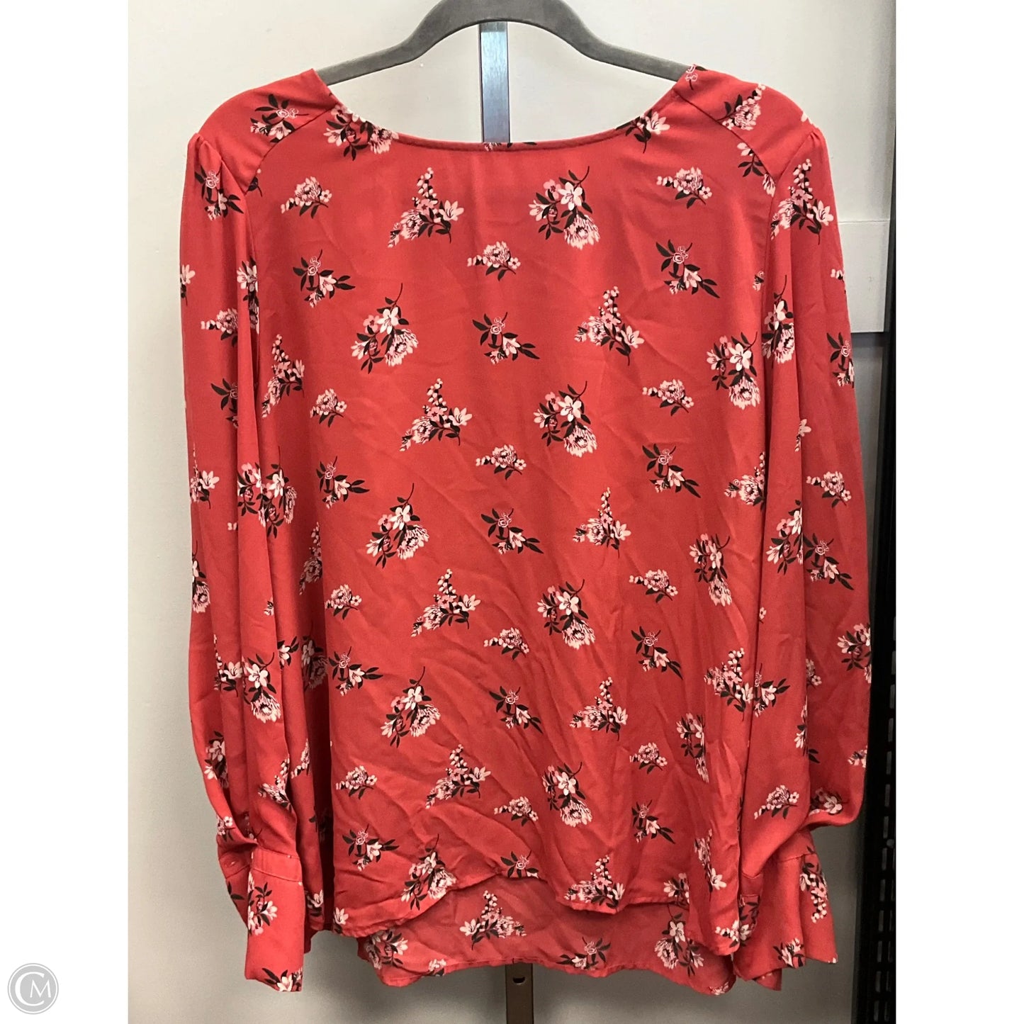 Tunic 3/4 Sleeve By Loft In Orange, Size: Xl