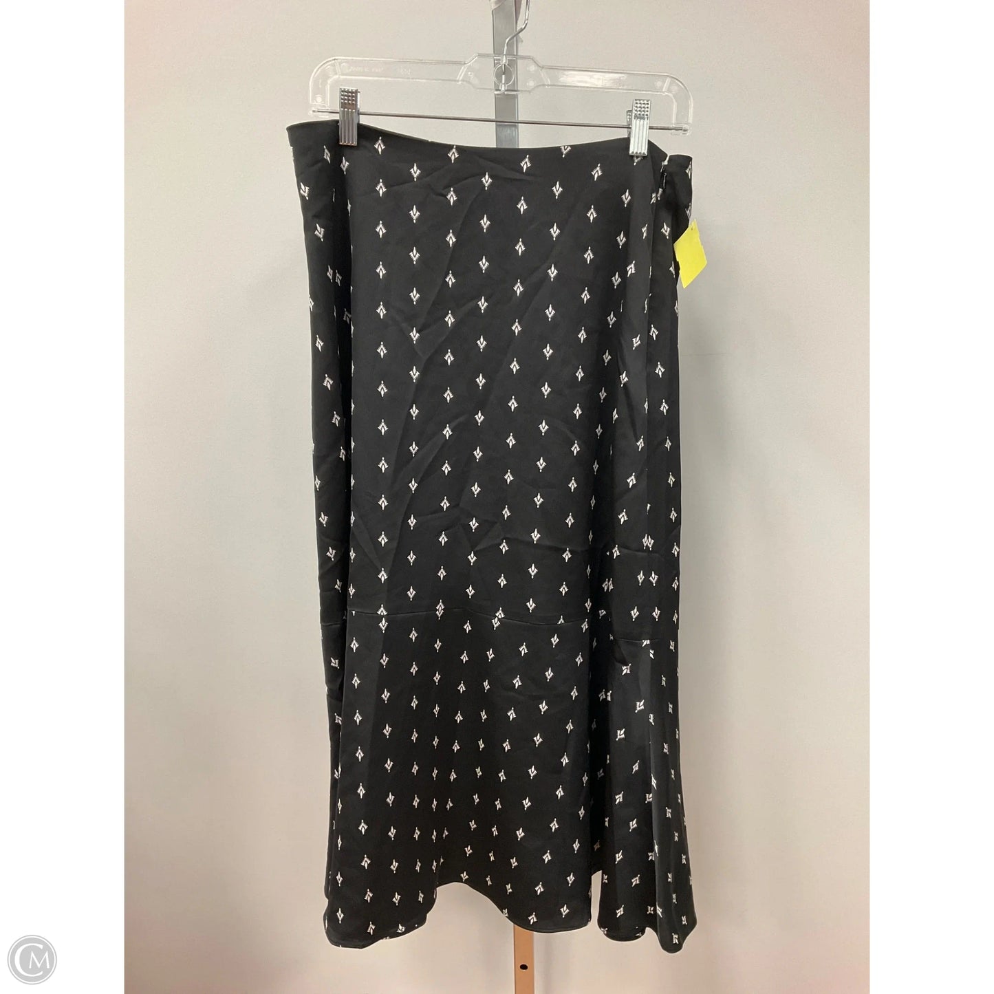 Skirt Midi By Loft In Black & White, Size: 10