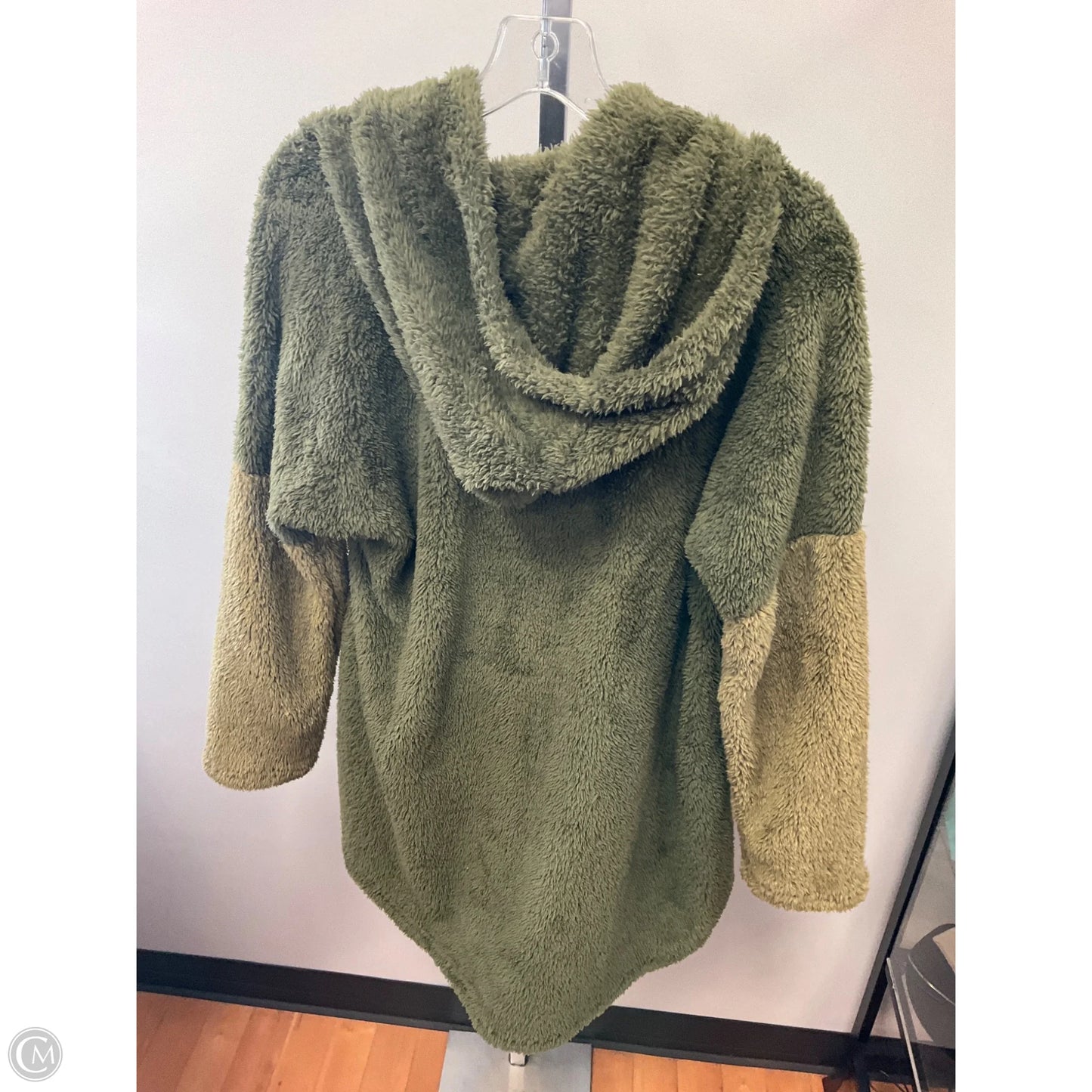 Jacket Faux Fur & Sherpa By Cmc In Green, Size: S