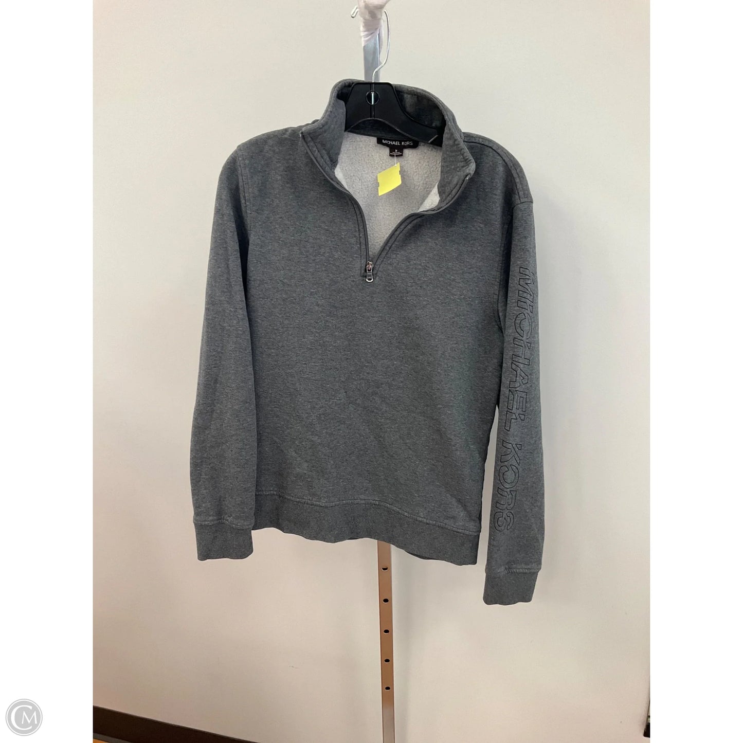 Top Long Sleeve Designer By Michael Kors In Grey, Size: M