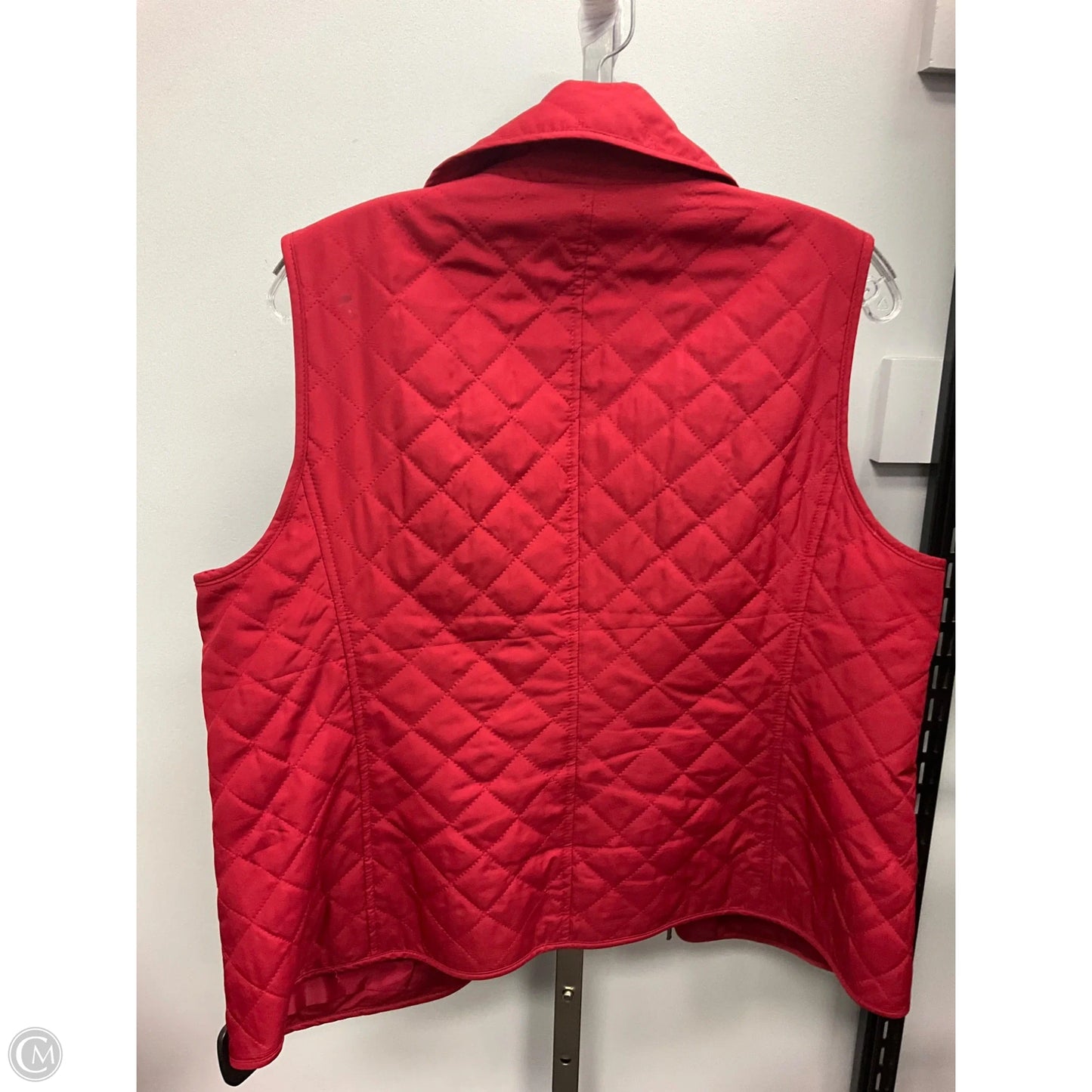 Vest Puffer & Quilted By Talbots In Red, Size: M