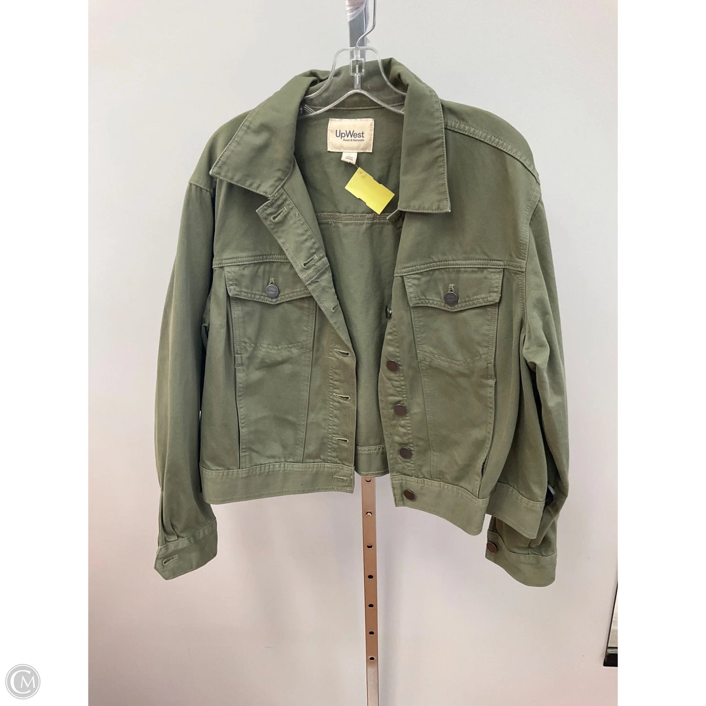 Jacket Denim By Upwest In Green, Size: Xl