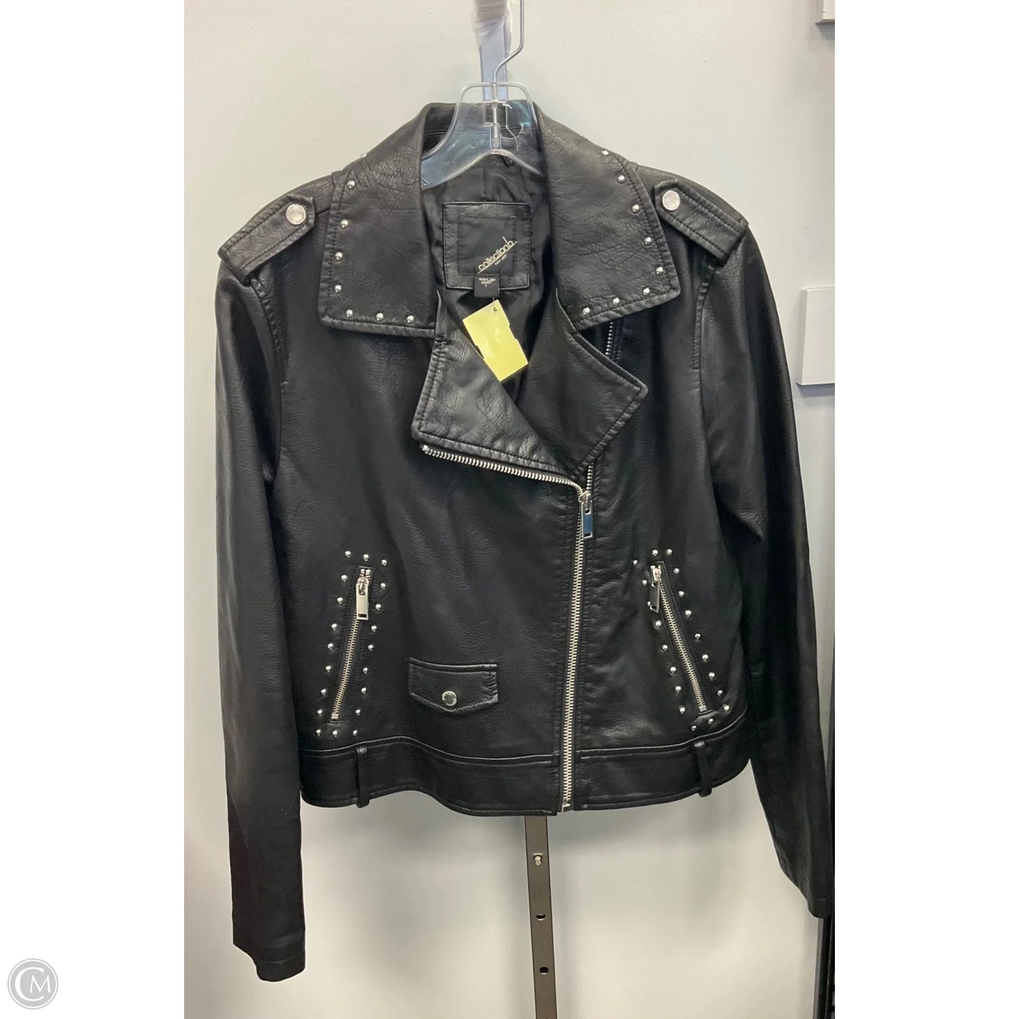 Jacket Moto By Cmc In Black, Size: L