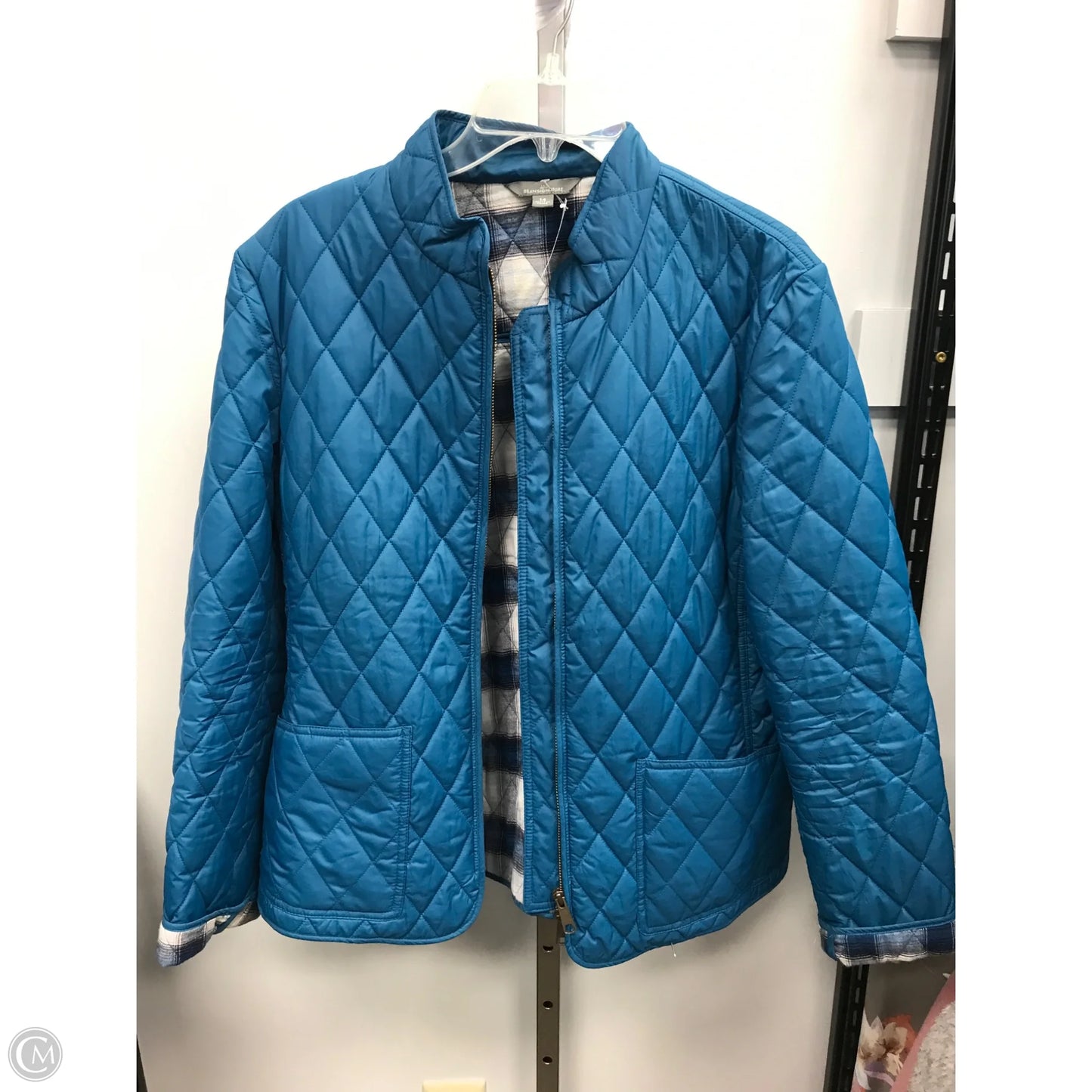 Jacket Puffer & Quilted By L.l. Bean In Teal, Size: 14